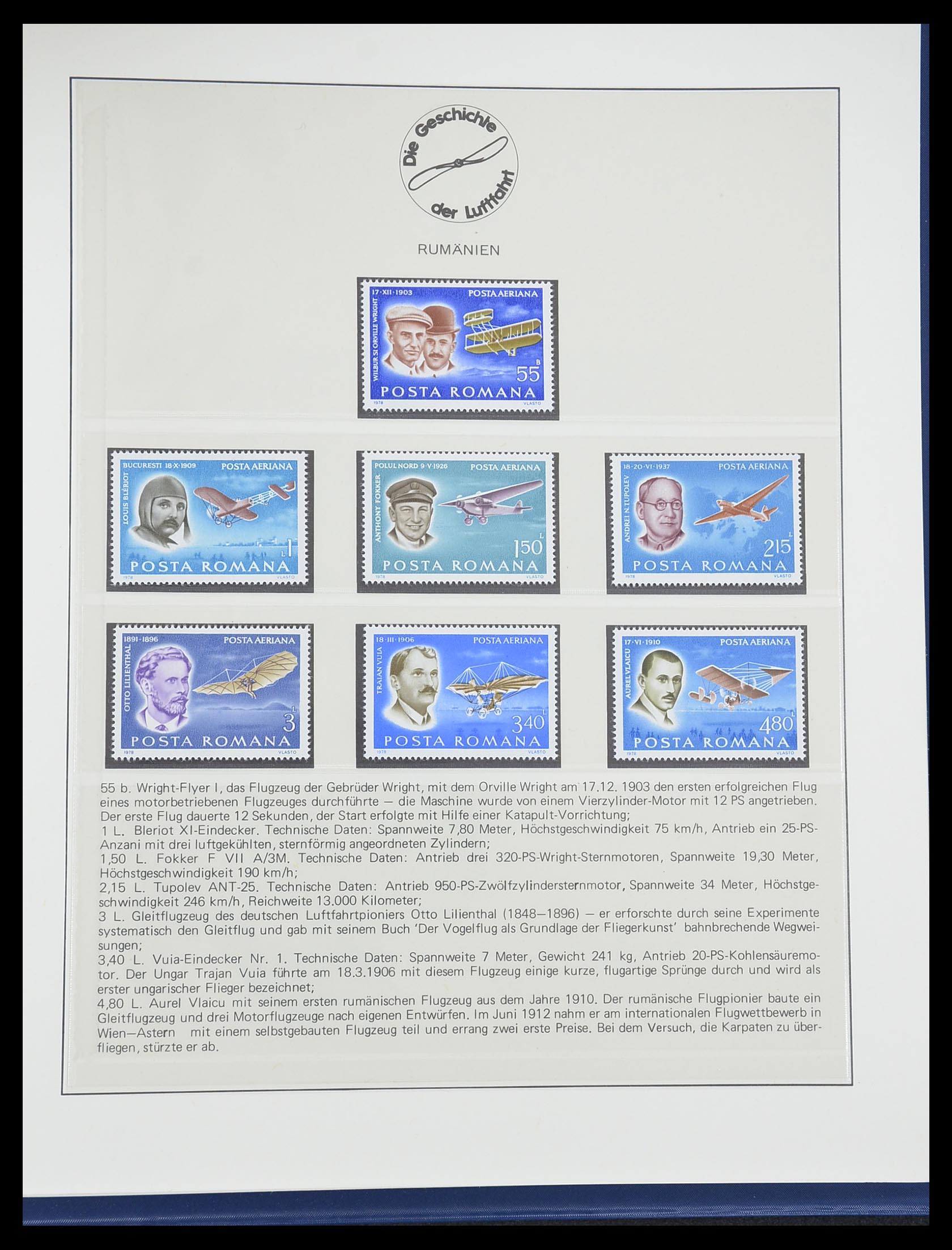 33308 0091 - Postzegelverzameling 33308 Motief luchtpost 1925-2012.
