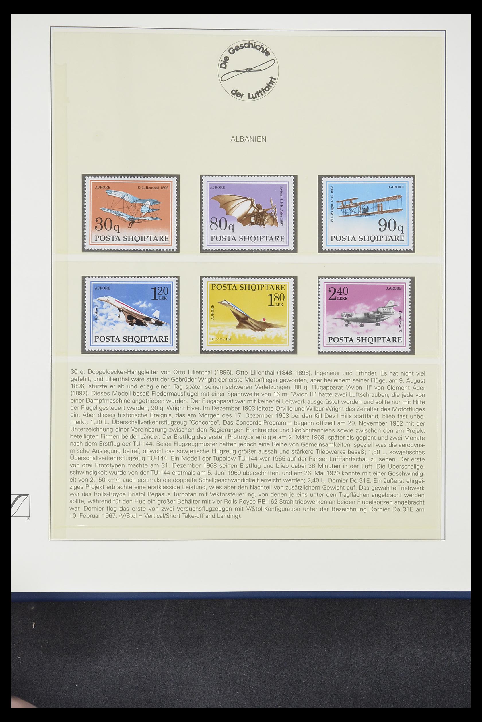 33308 1013 - Stamp collection 33308 Thematic airmail 1925-2012.