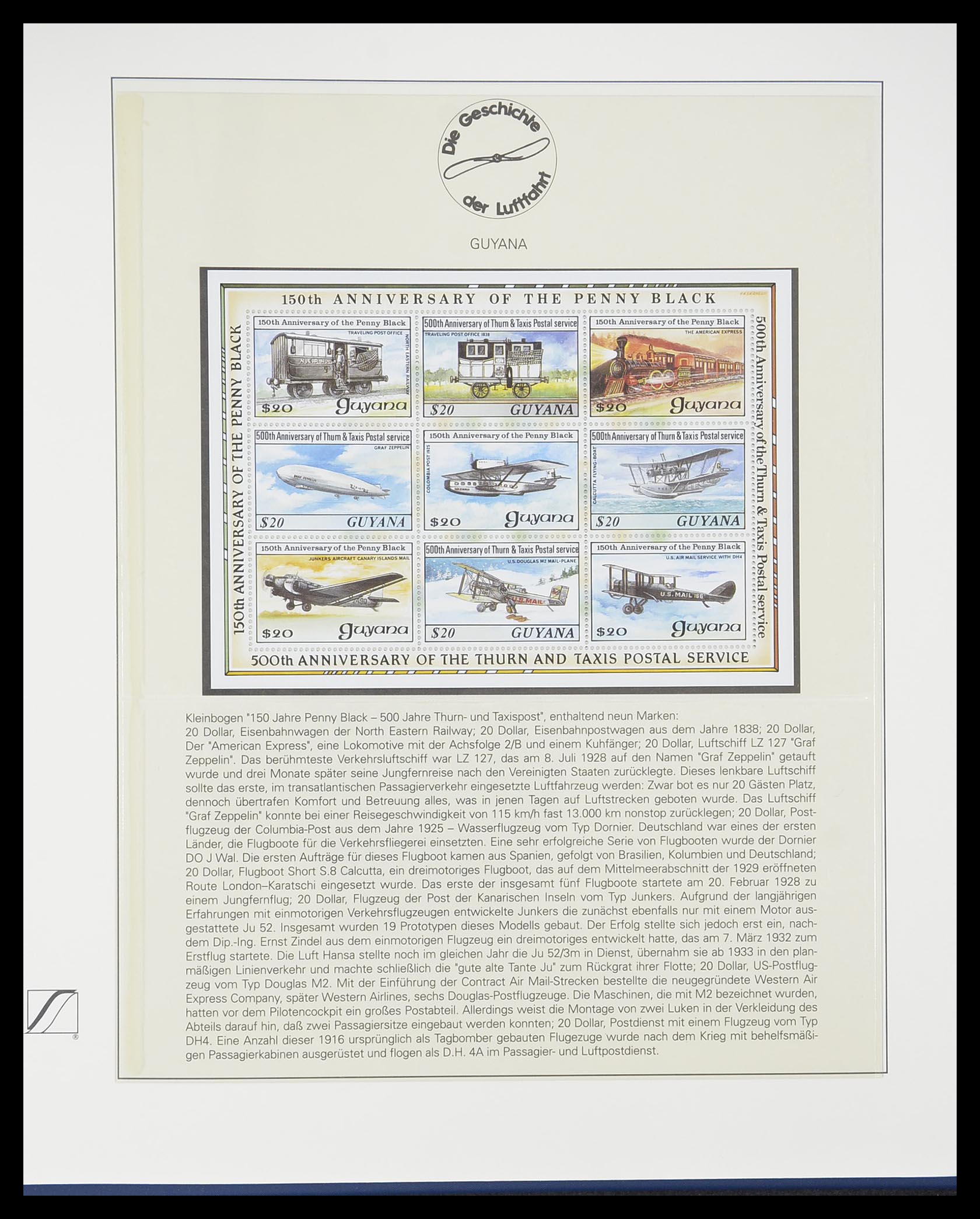 33308 1027 - Postzegelverzameling 33308 Motief luchtpost 1925-2012.
