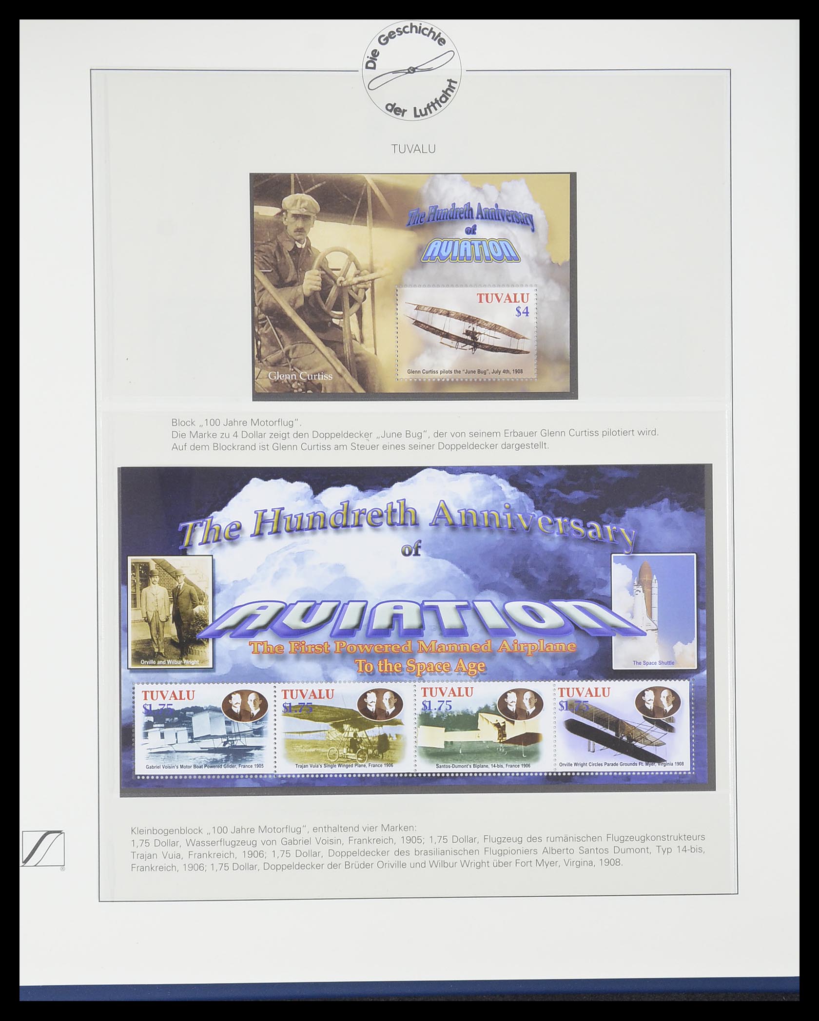 33308 1031 - Postzegelverzameling 33308 Motief luchtpost 1925-2012.
