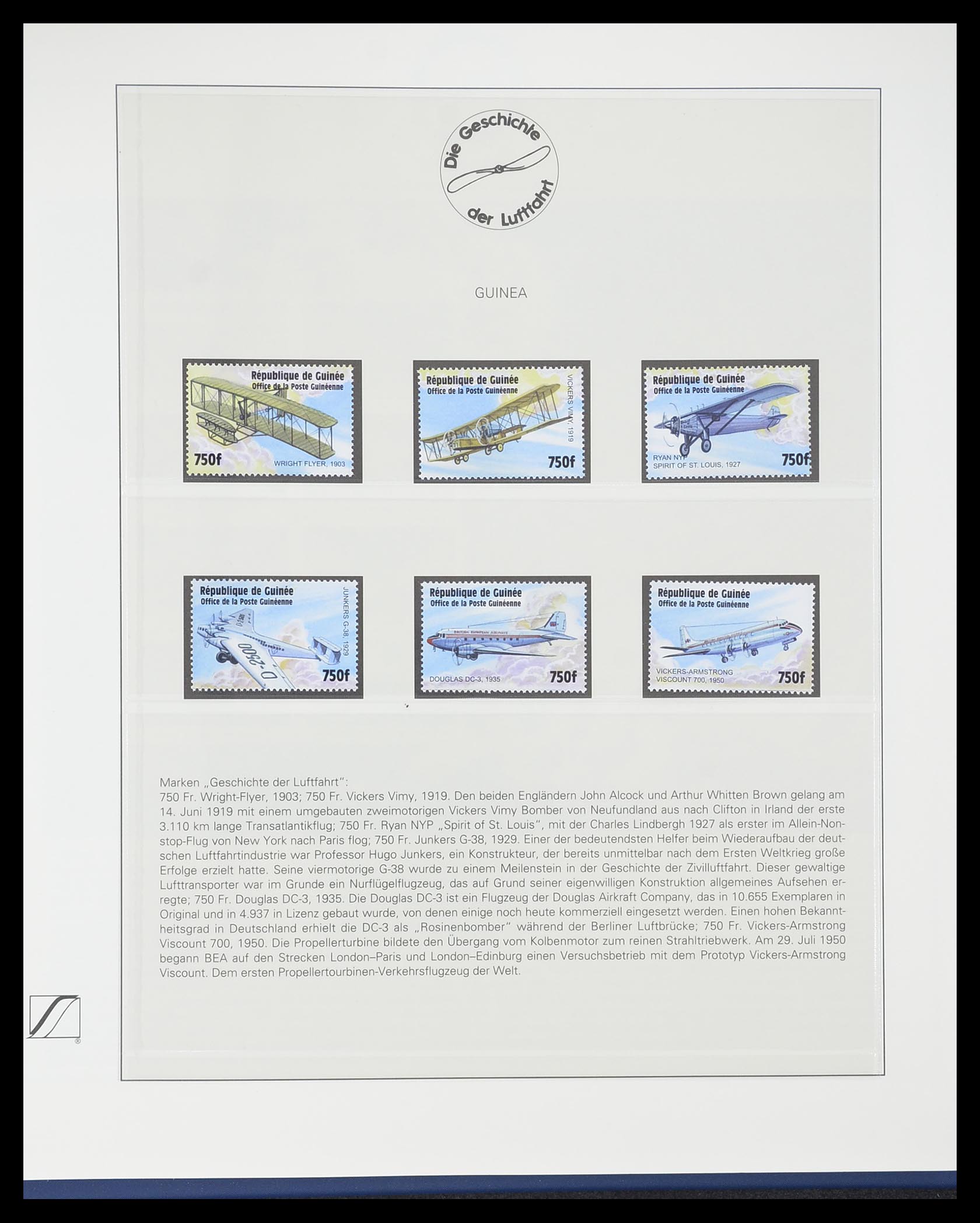 33308 1032 - Postzegelverzameling 33308 Motief luchtpost 1925-2012.