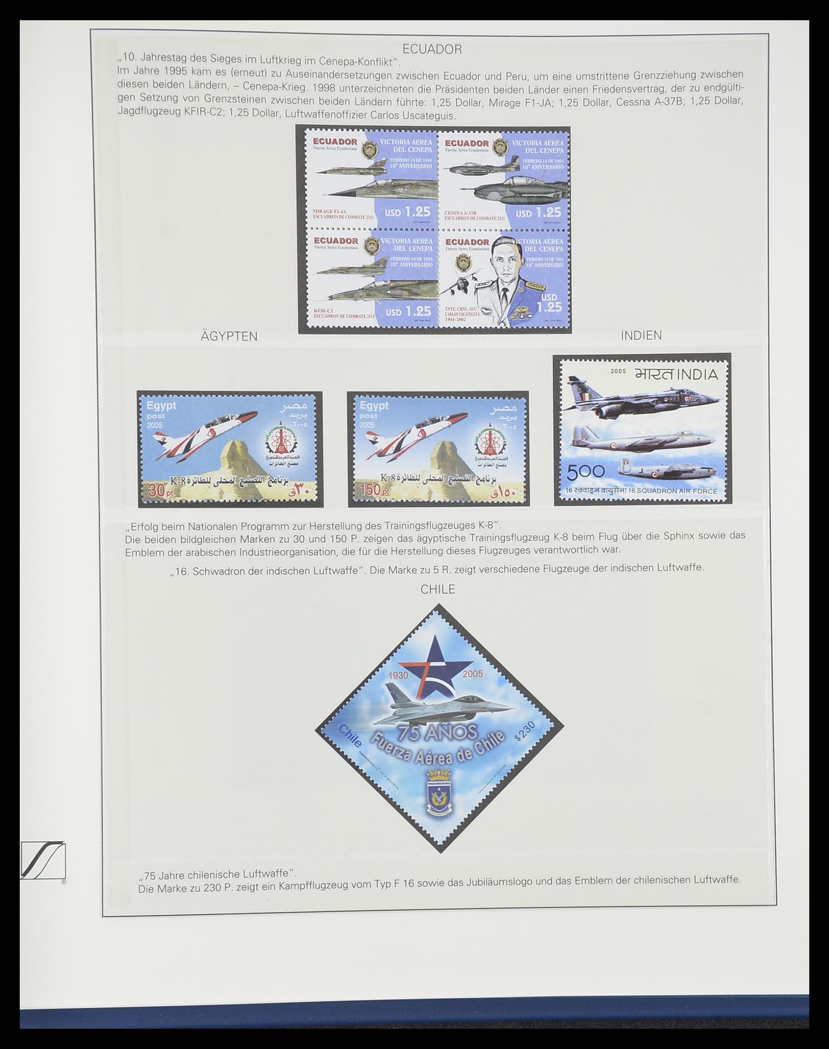 33308 1046 - Postzegelverzameling 33308 Motief luchtpost 1925-2012.
