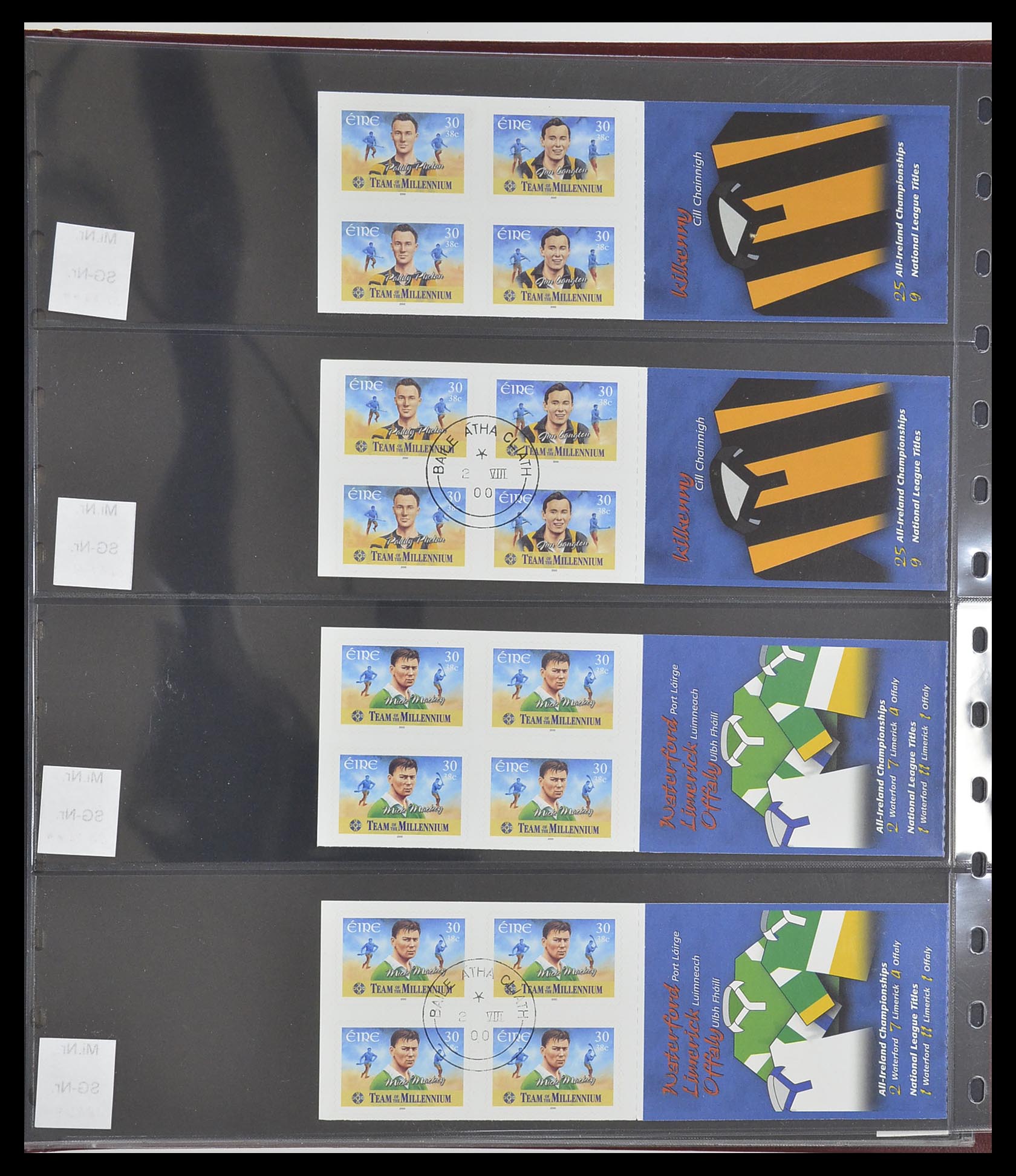 33313 014 - Postzegelverzameling 33313 Ierland postzegelboekjes 1974-2004.