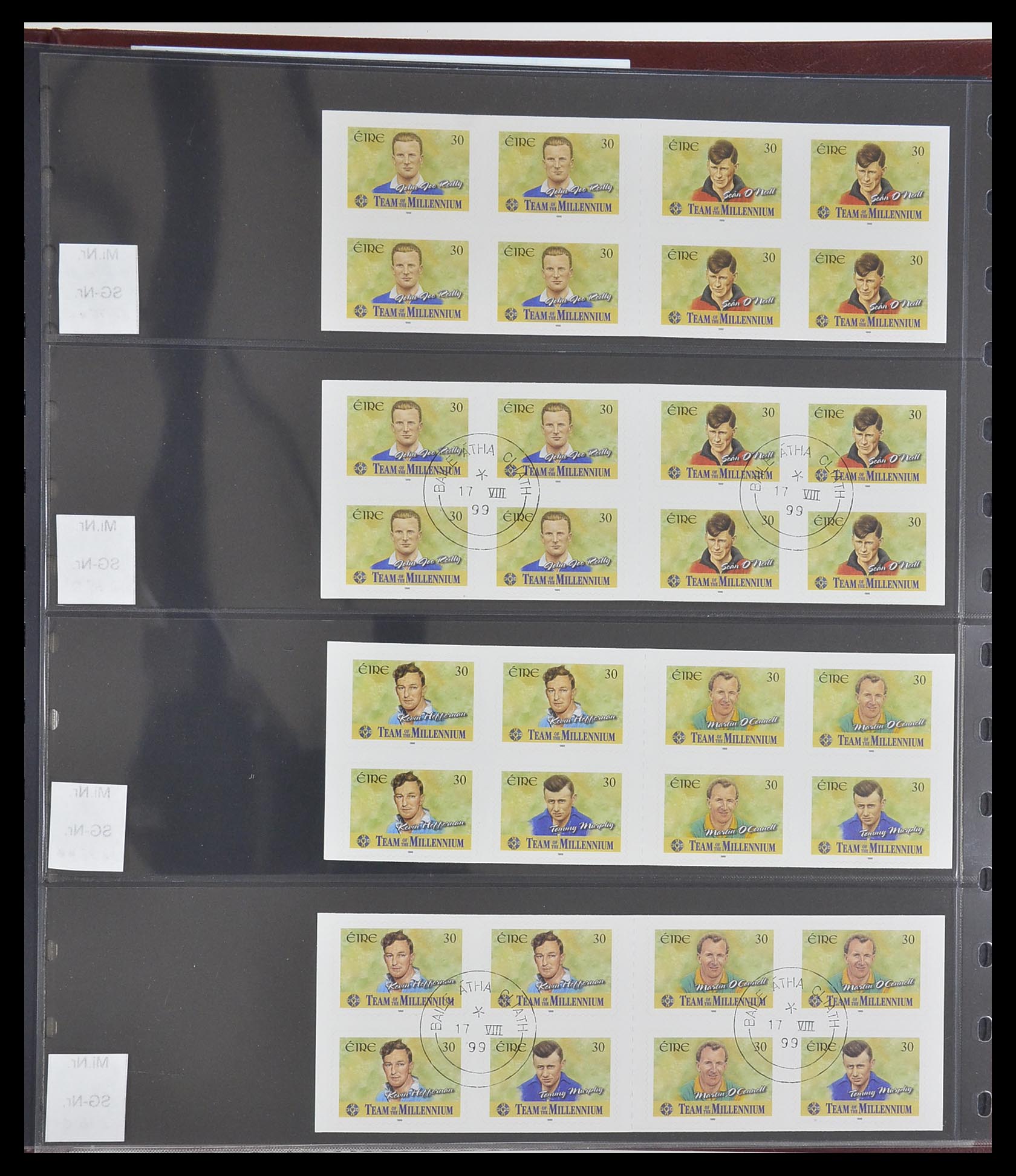 33313 020 - Postzegelverzameling 33313 Ierland postzegelboekjes 1974-2004.