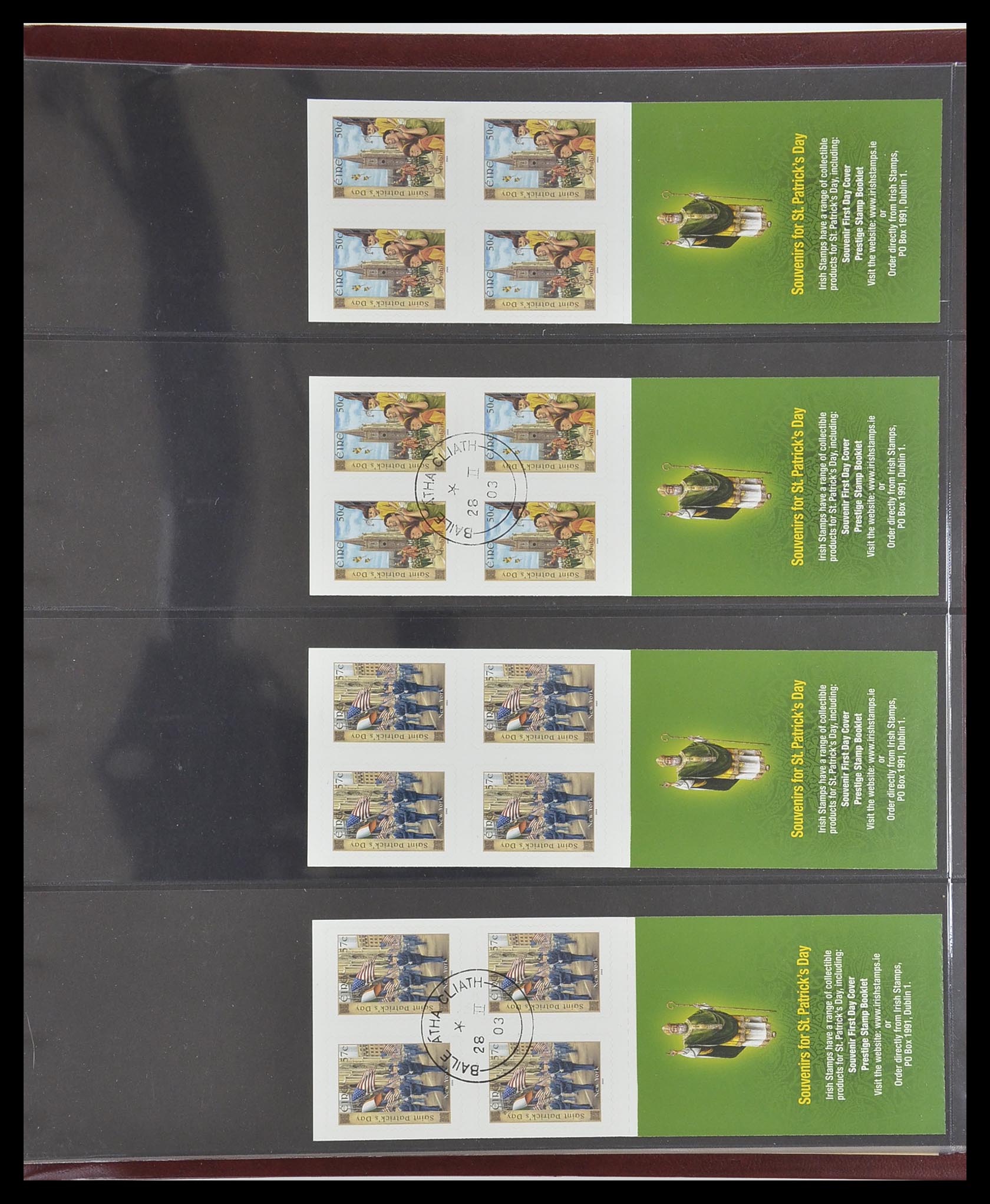 33313 044 - Postzegelverzameling 33313 Ierland postzegelboekjes 1974-2004.