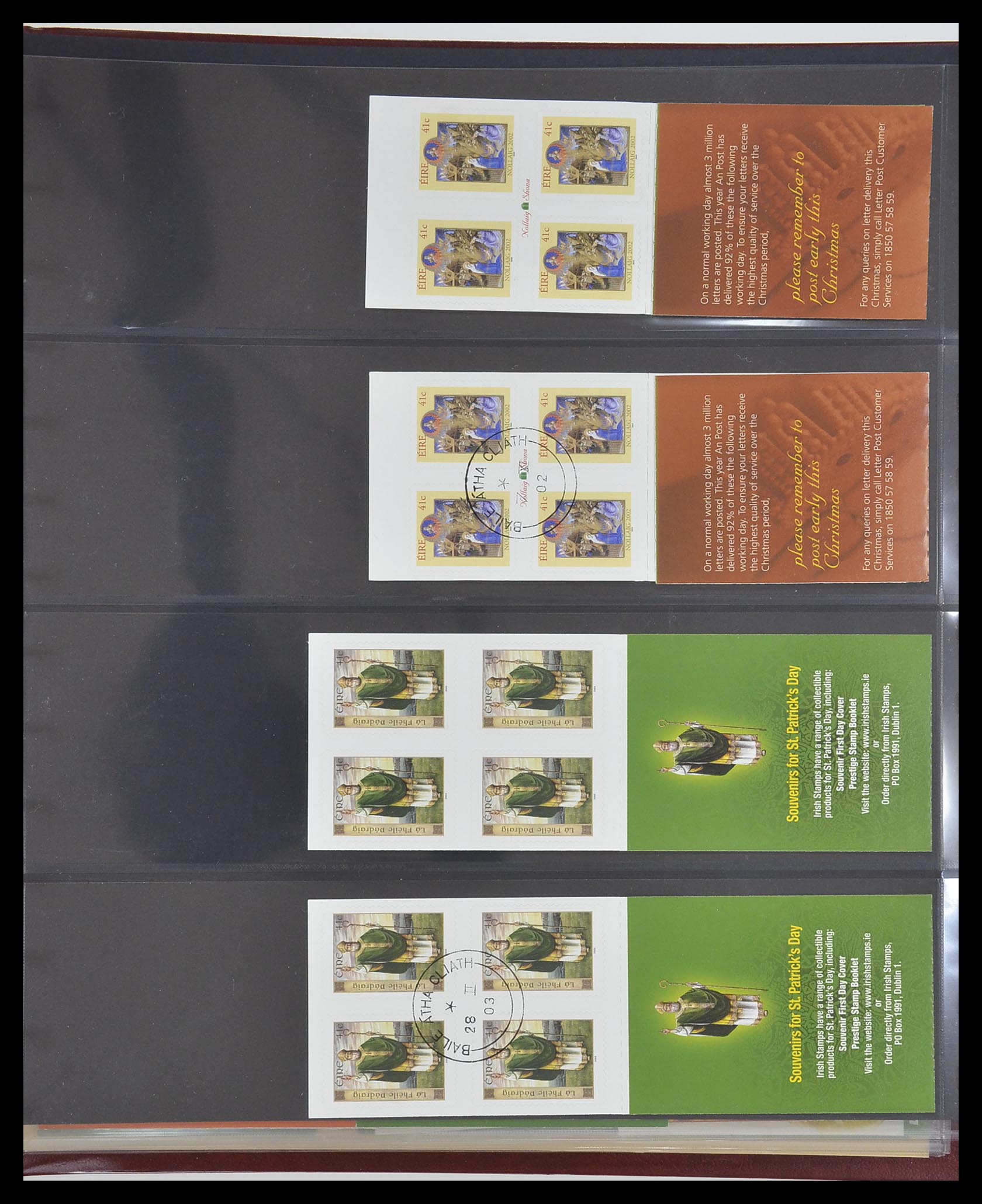 33313 046 - Postzegelverzameling 33313 Ierland postzegelboekjes 1974-2004.