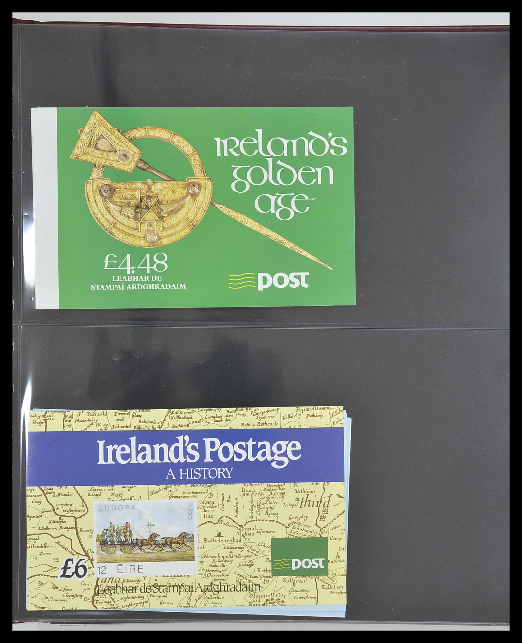 33313 055 - Postzegelverzameling 33313 Ierland postzegelboekjes 1974-2004.