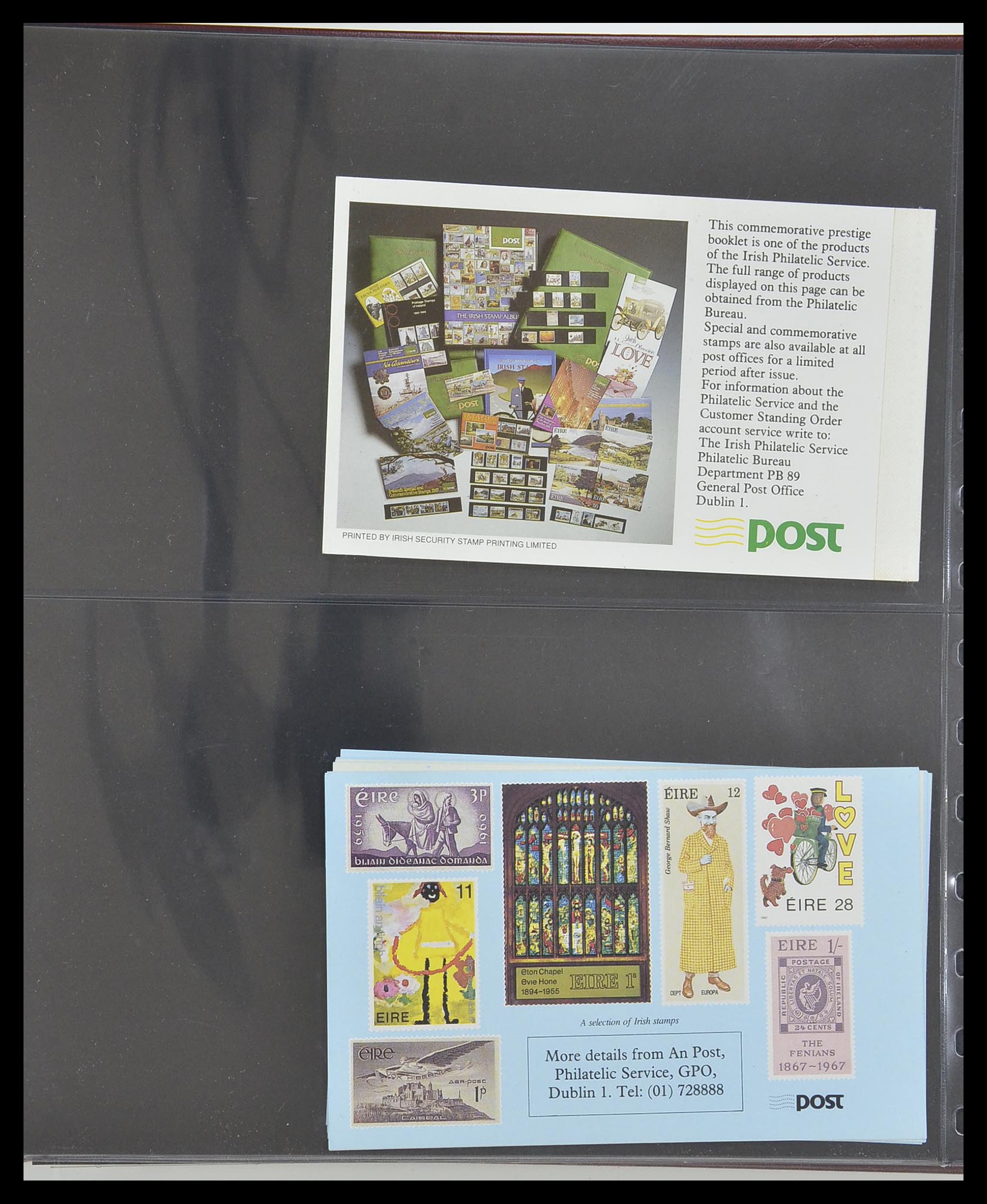 33313 056 - Postzegelverzameling 33313 Ierland postzegelboekjes 1974-2004.