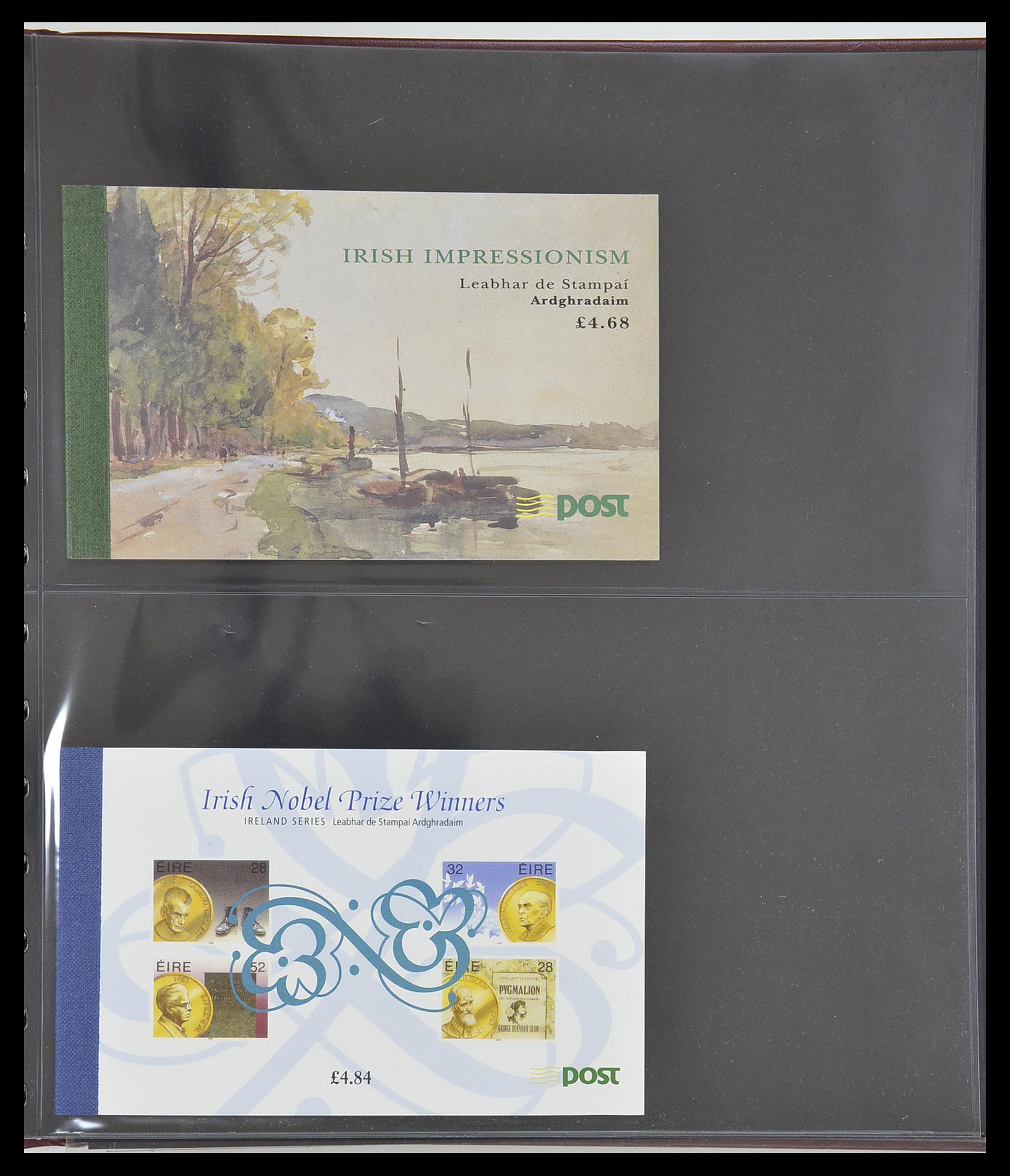 33313 059 - Postzegelverzameling 33313 Ierland postzegelboekjes 1974-2004.