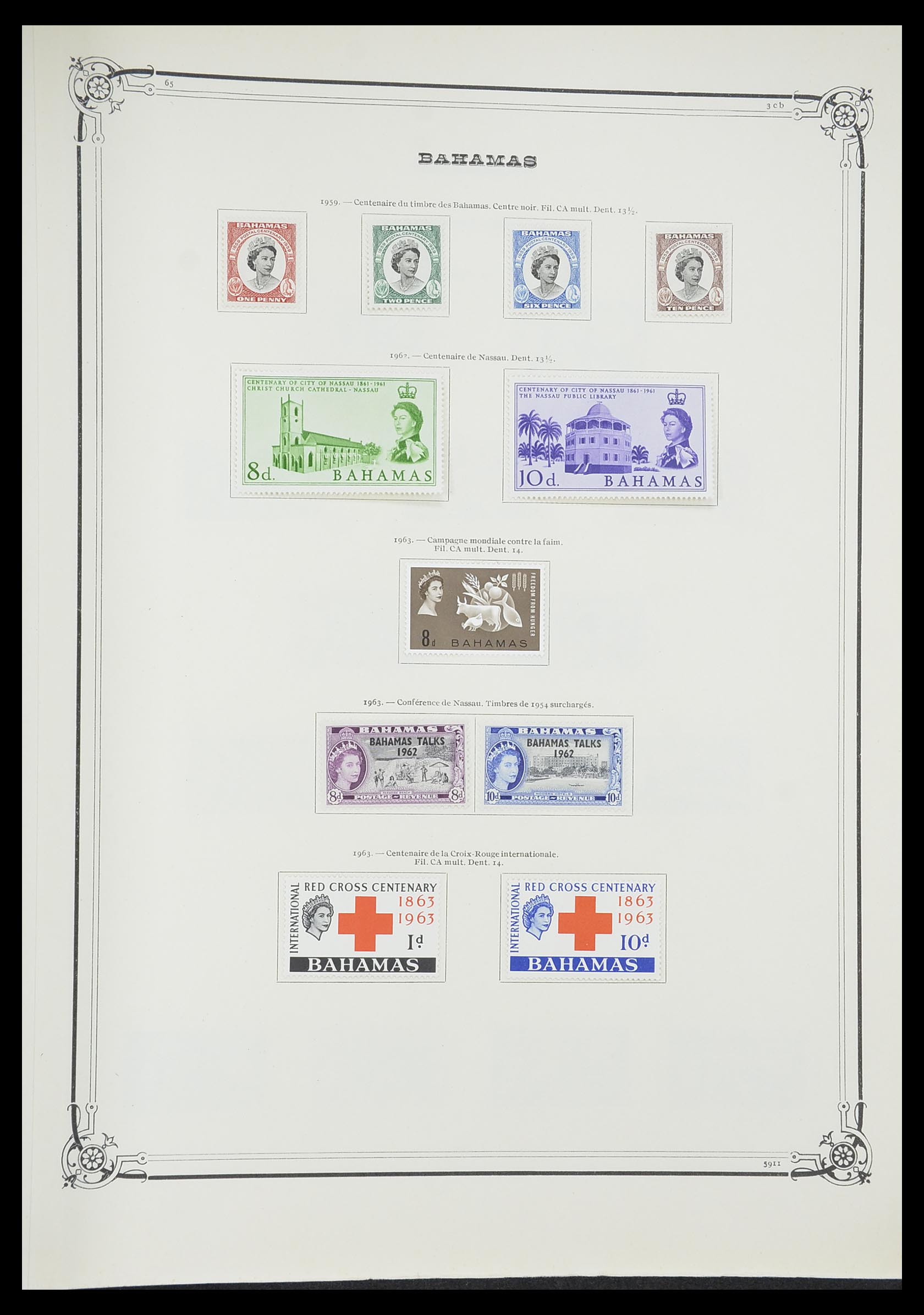 33315 008 - Postzegelverzameling 33315 Bahamas 1859-1986.
