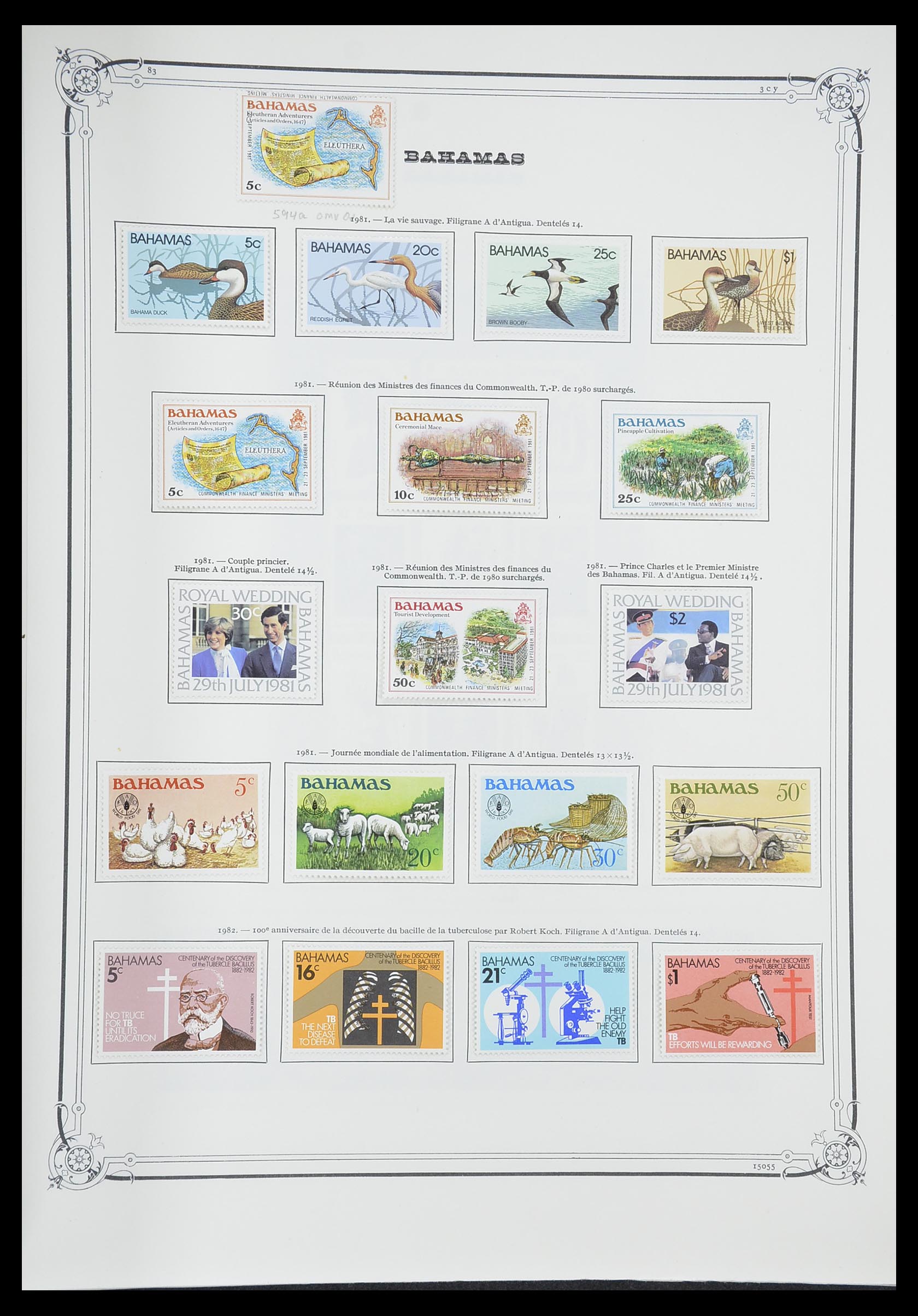 33315 030 - Stamp collection 33315 Bahamas 1859-1986.