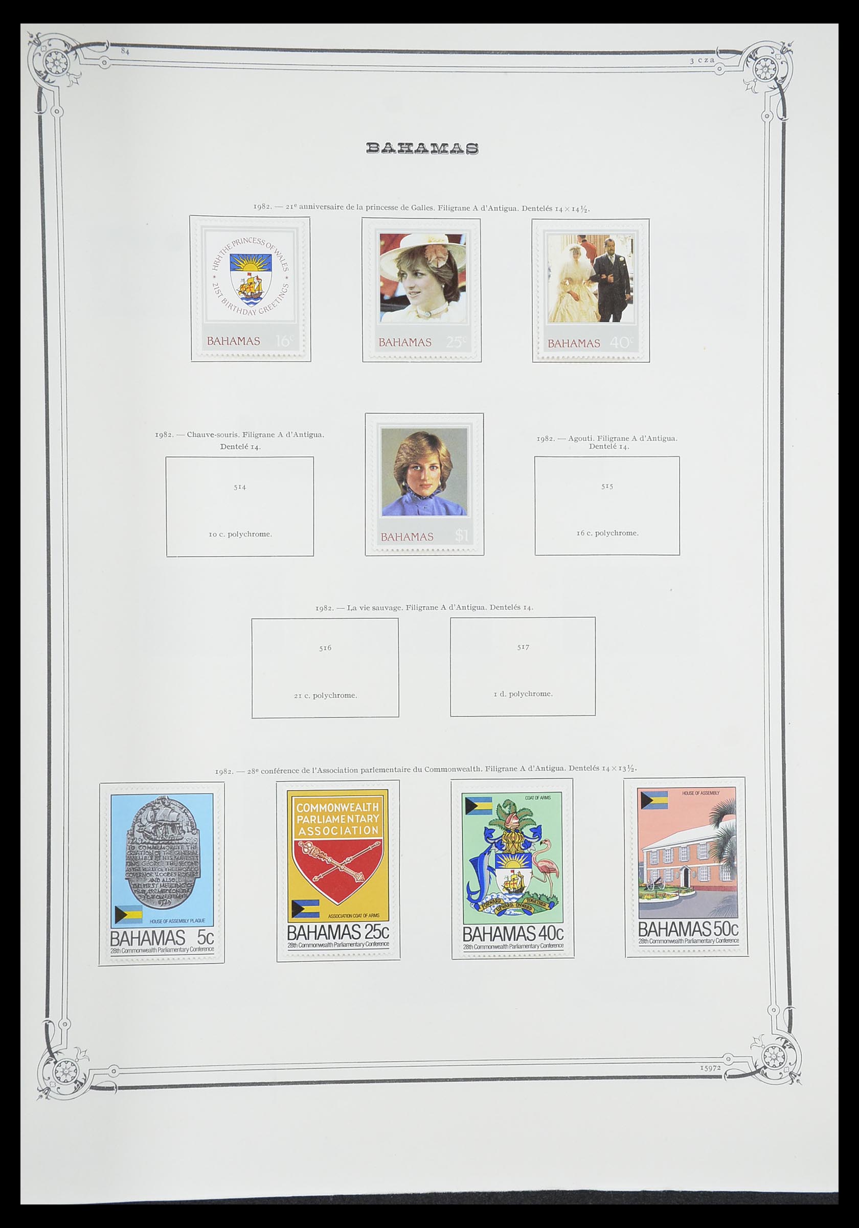 33315 032 - Postzegelverzameling 33315 Bahamas 1859-1986.