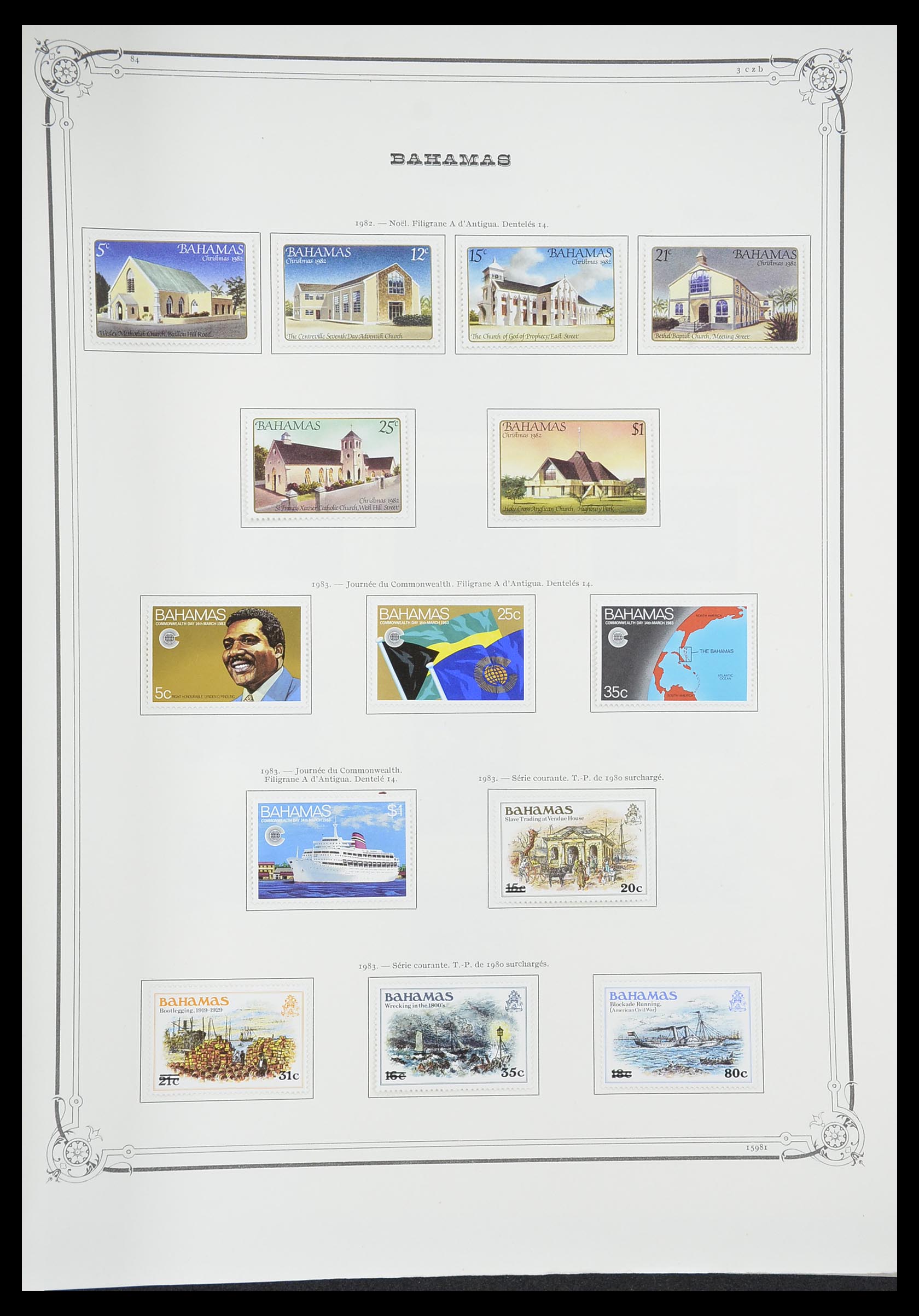 33315 033 - Postzegelverzameling 33315 Bahamas 1859-1986.