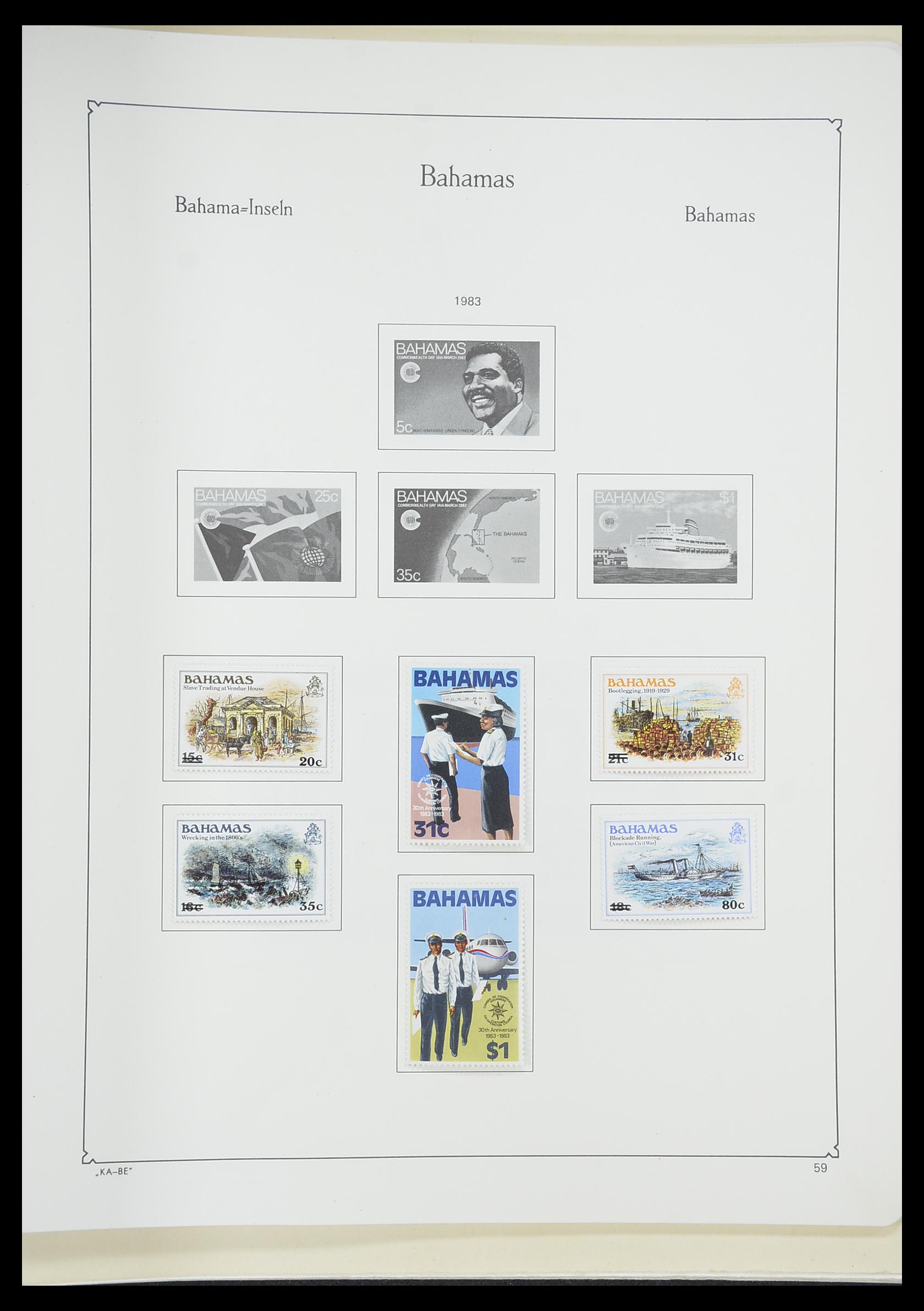 33315 034 - Postzegelverzameling 33315 Bahamas 1859-1986.