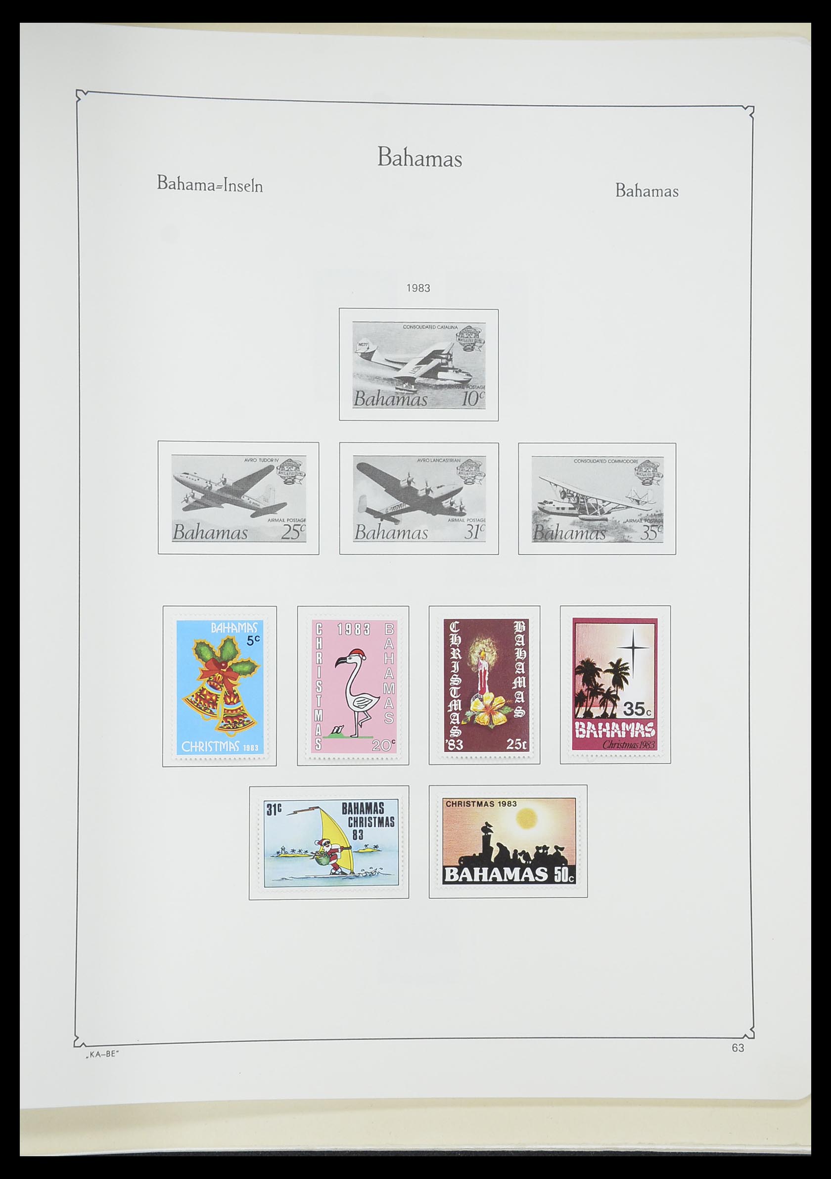 33315 037 - Postzegelverzameling 33315 Bahamas 1859-1986.