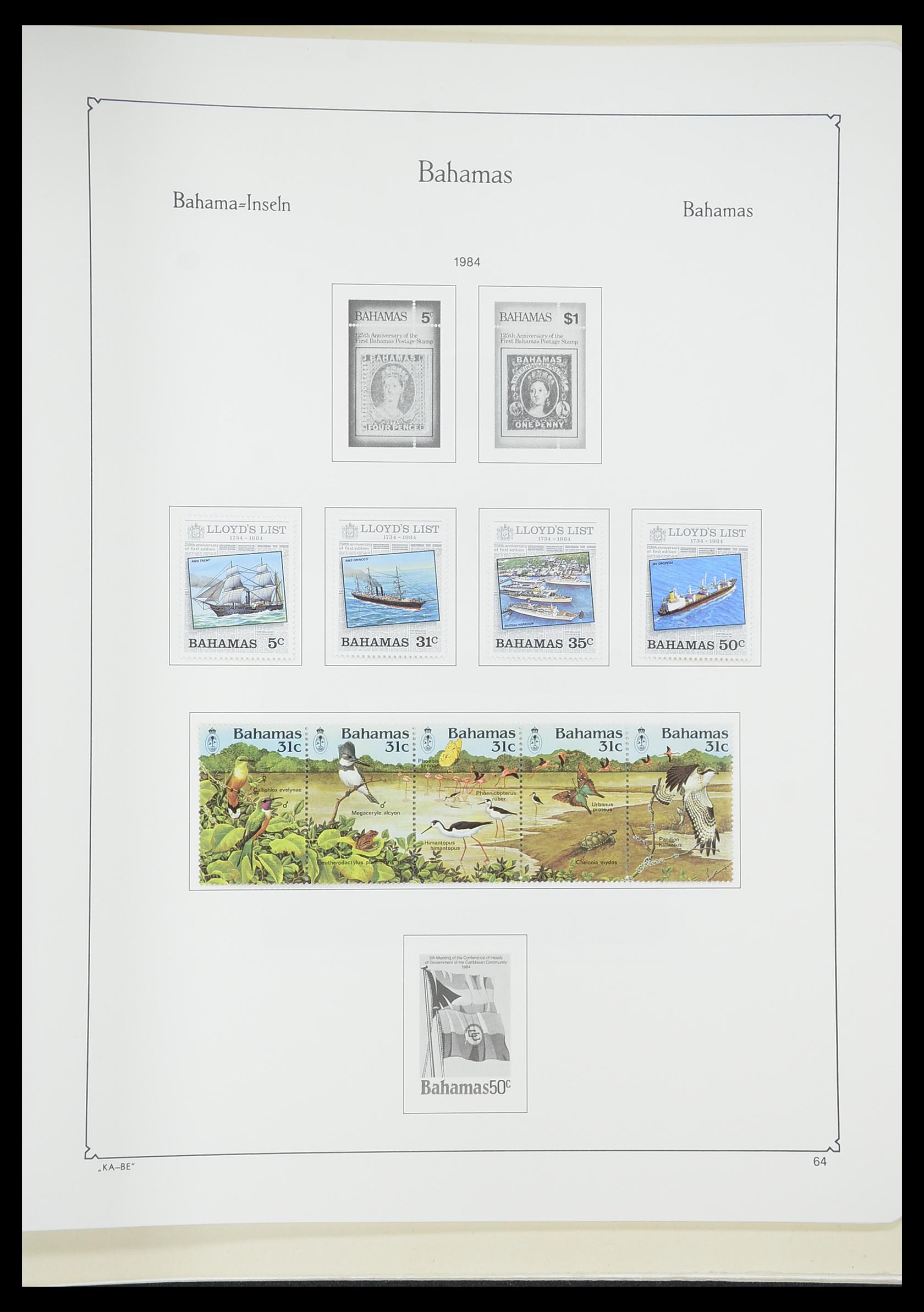 33315 038 - Postzegelverzameling 33315 Bahamas 1859-1986.