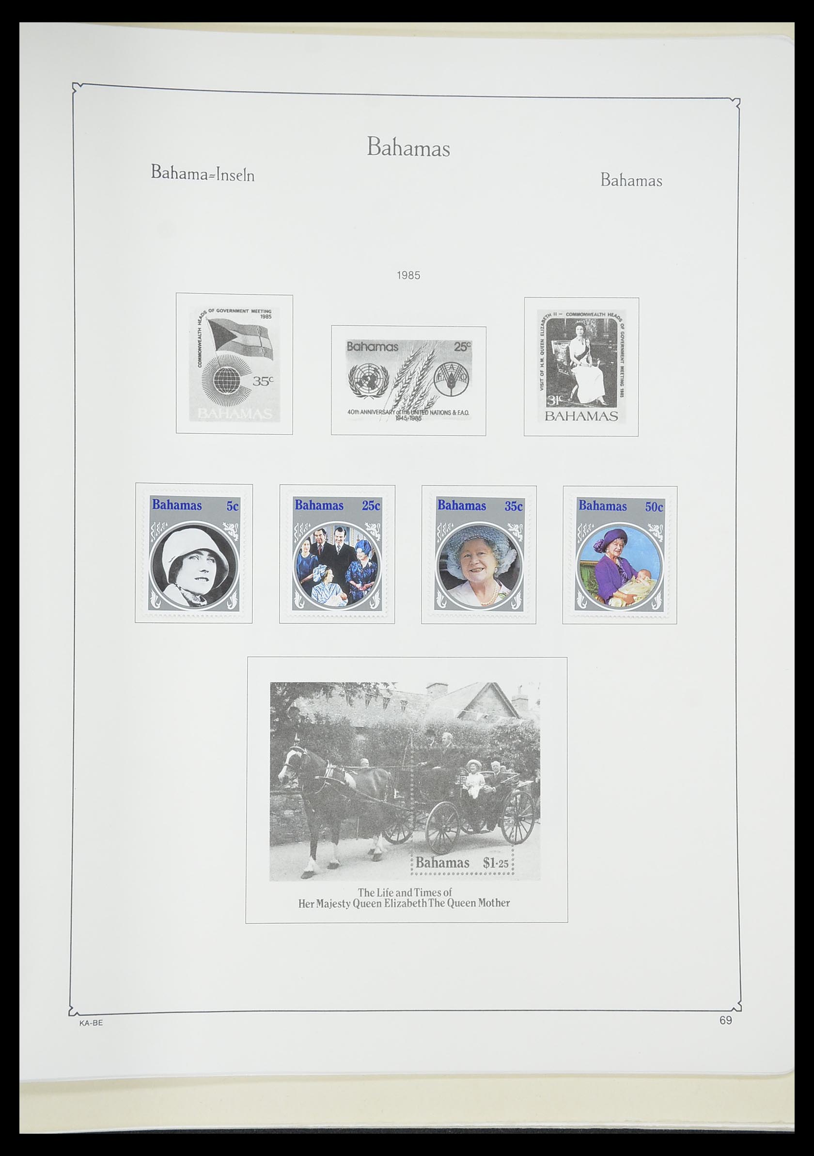 33315 043 - Postzegelverzameling 33315 Bahamas 1859-1986.