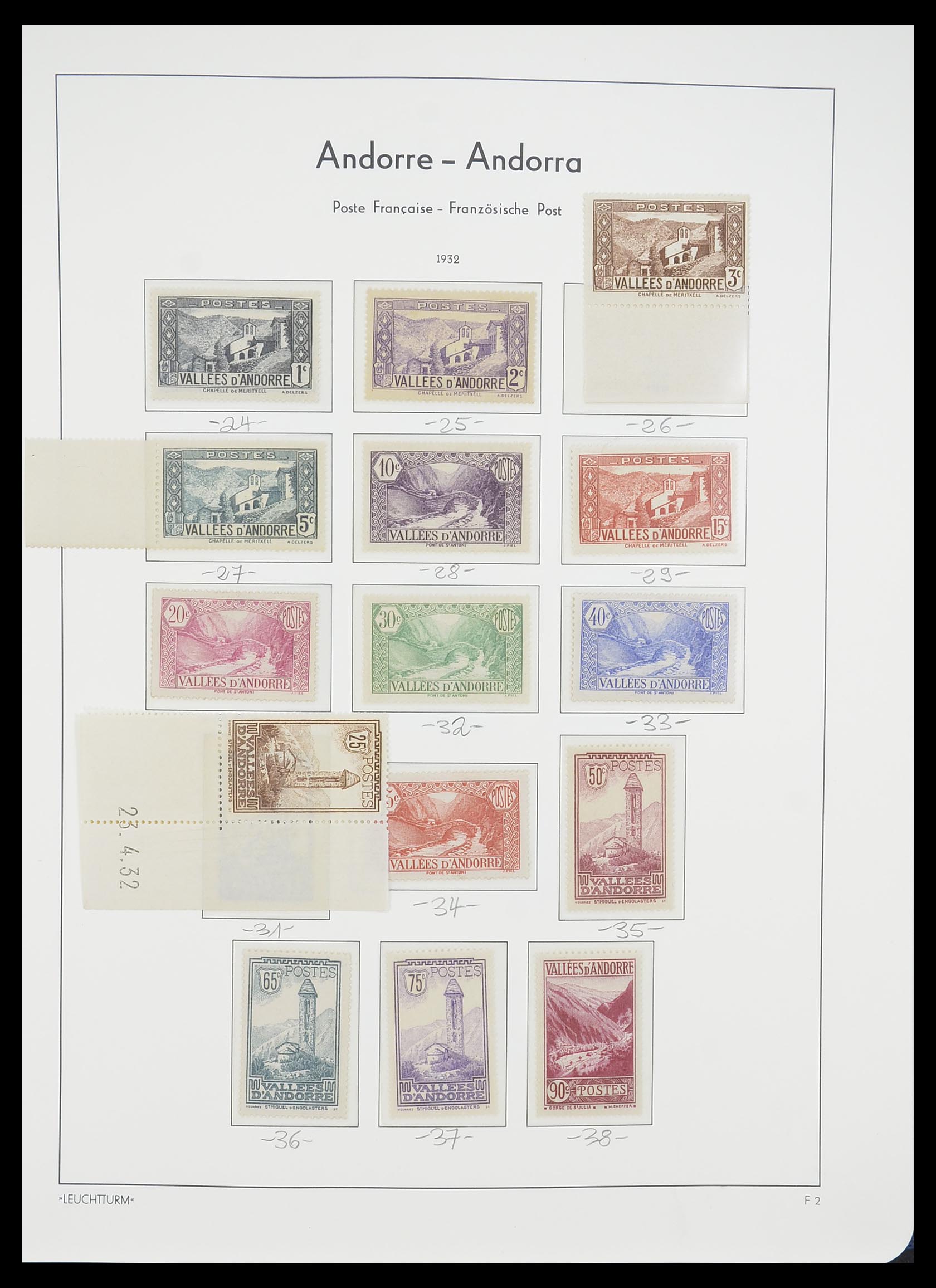 33316 002 - Postzegelverzameling 33316 Frans Andorra 1931-2016!