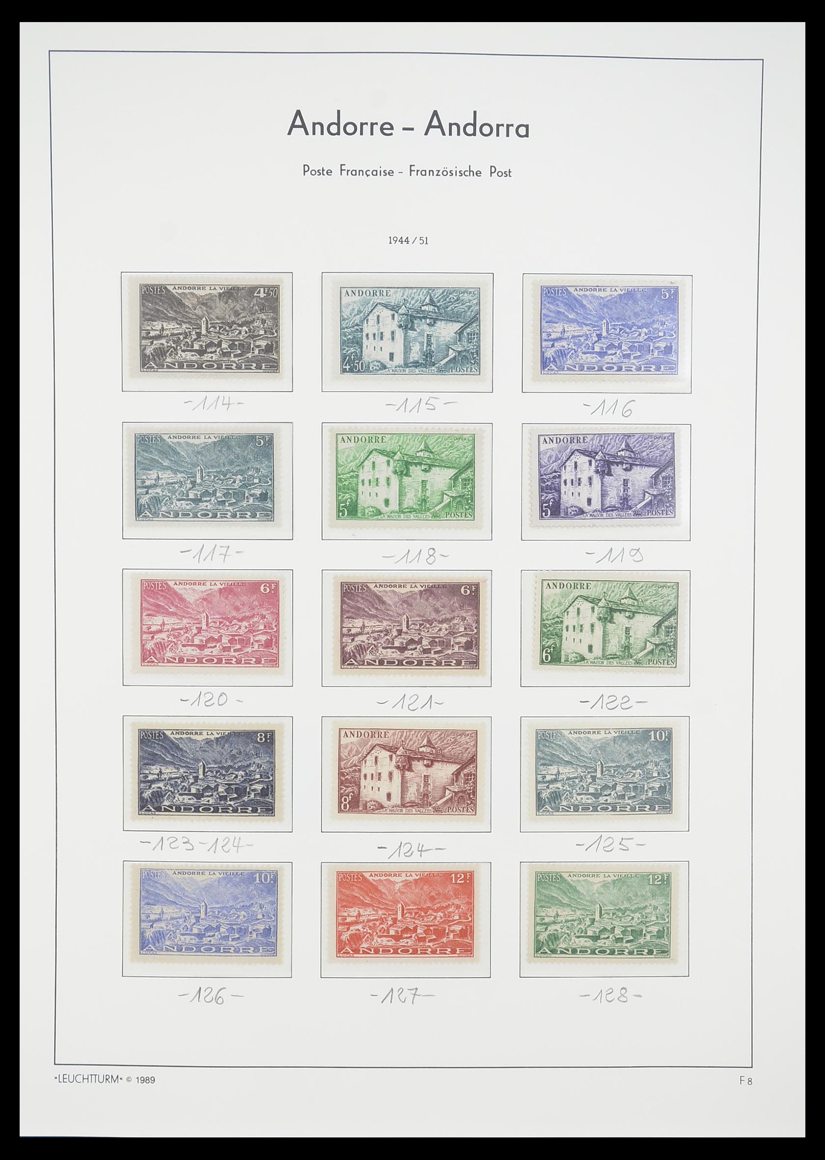 33316 008 - Postzegelverzameling 33316 Frans Andorra 1931-2016!