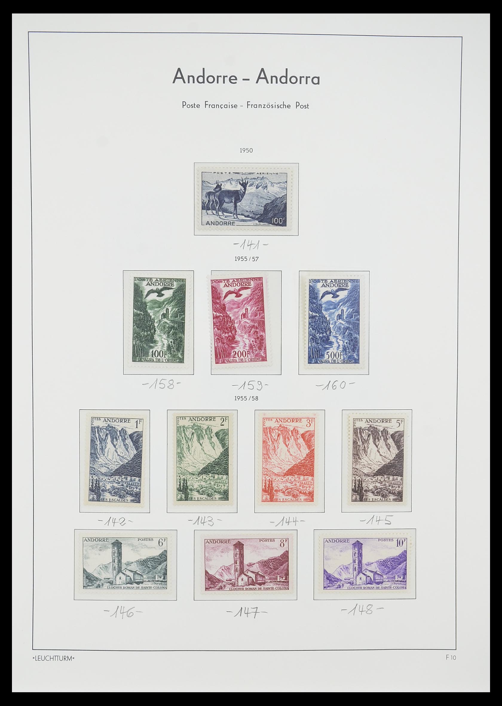 33316 010 - Postzegelverzameling 33316 Frans Andorra 1931-2016!
