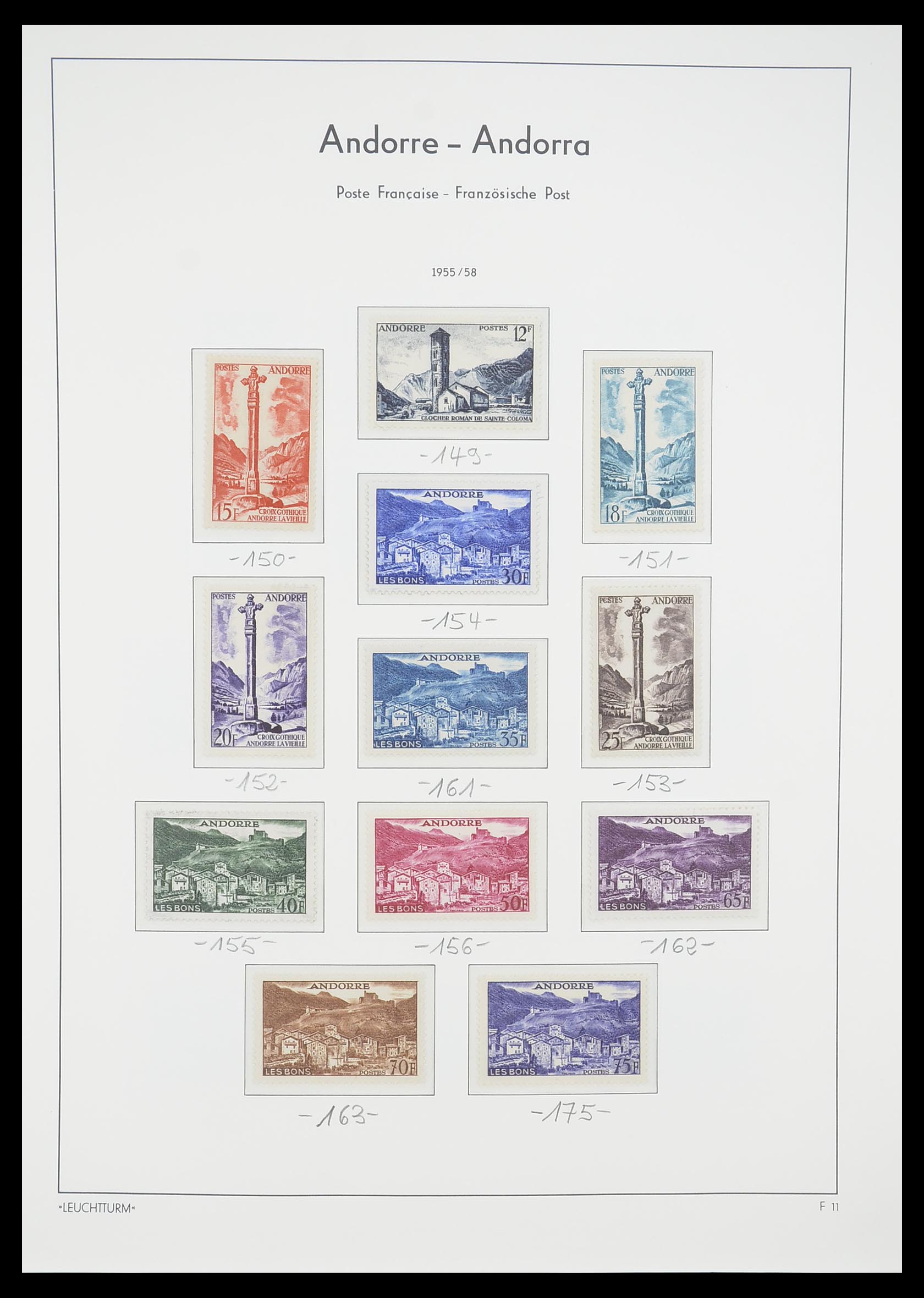 33316 011 - Postzegelverzameling 33316 Frans Andorra 1931-2016!