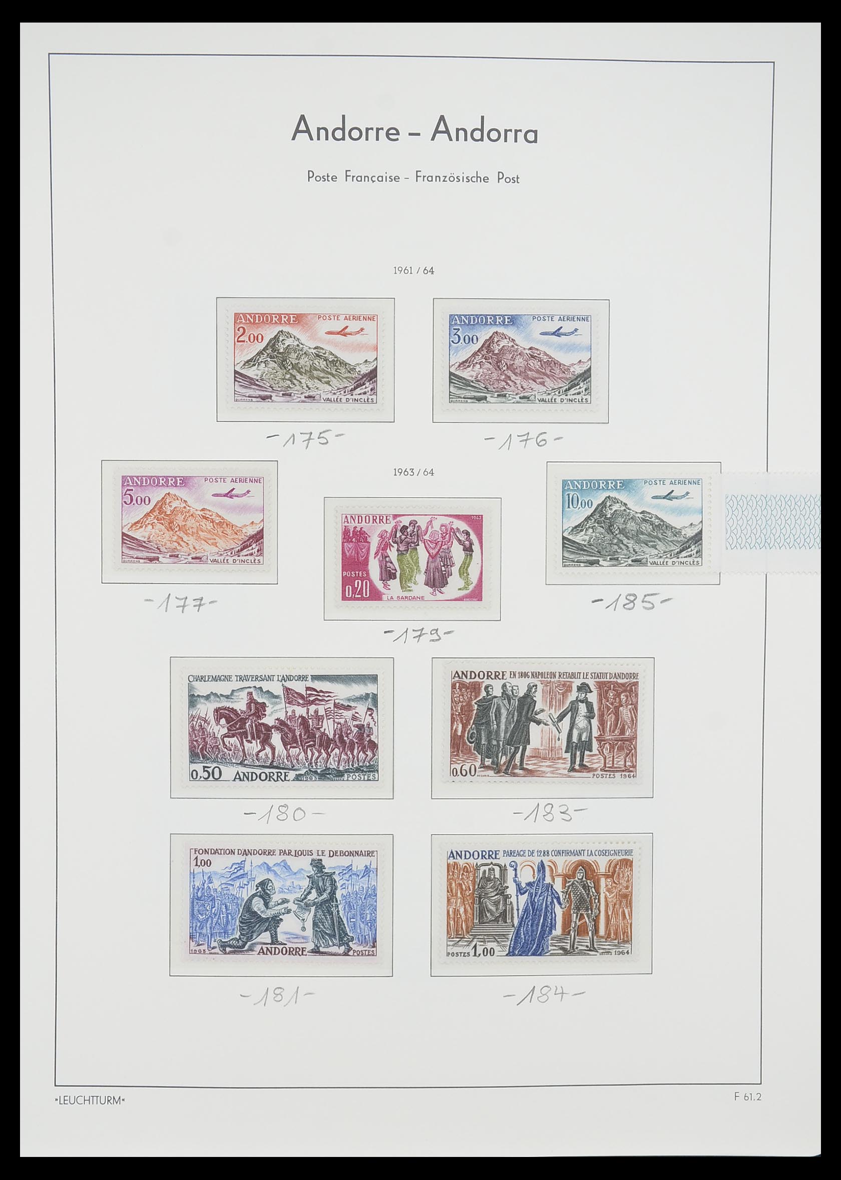 33316 013 - Postzegelverzameling 33316 Frans Andorra 1931-2016!