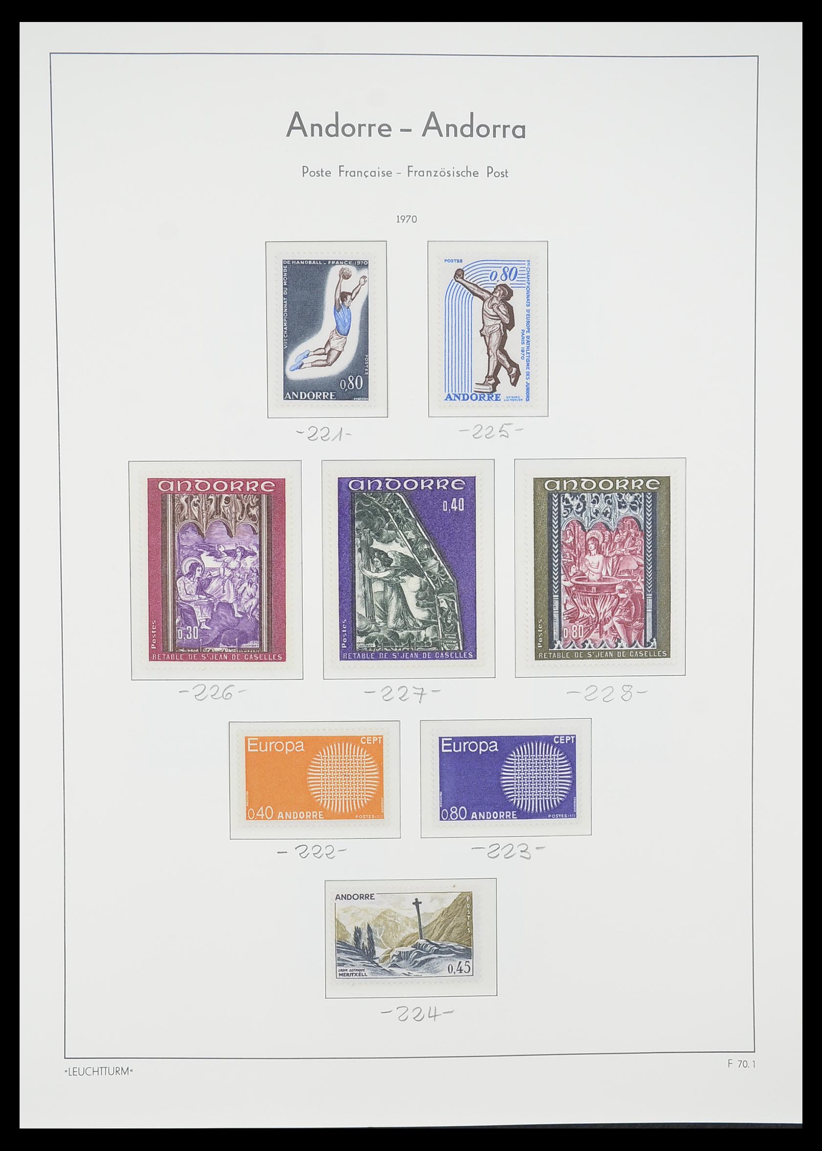 33316 018 - Postzegelverzameling 33316 Frans Andorra 1931-2016!