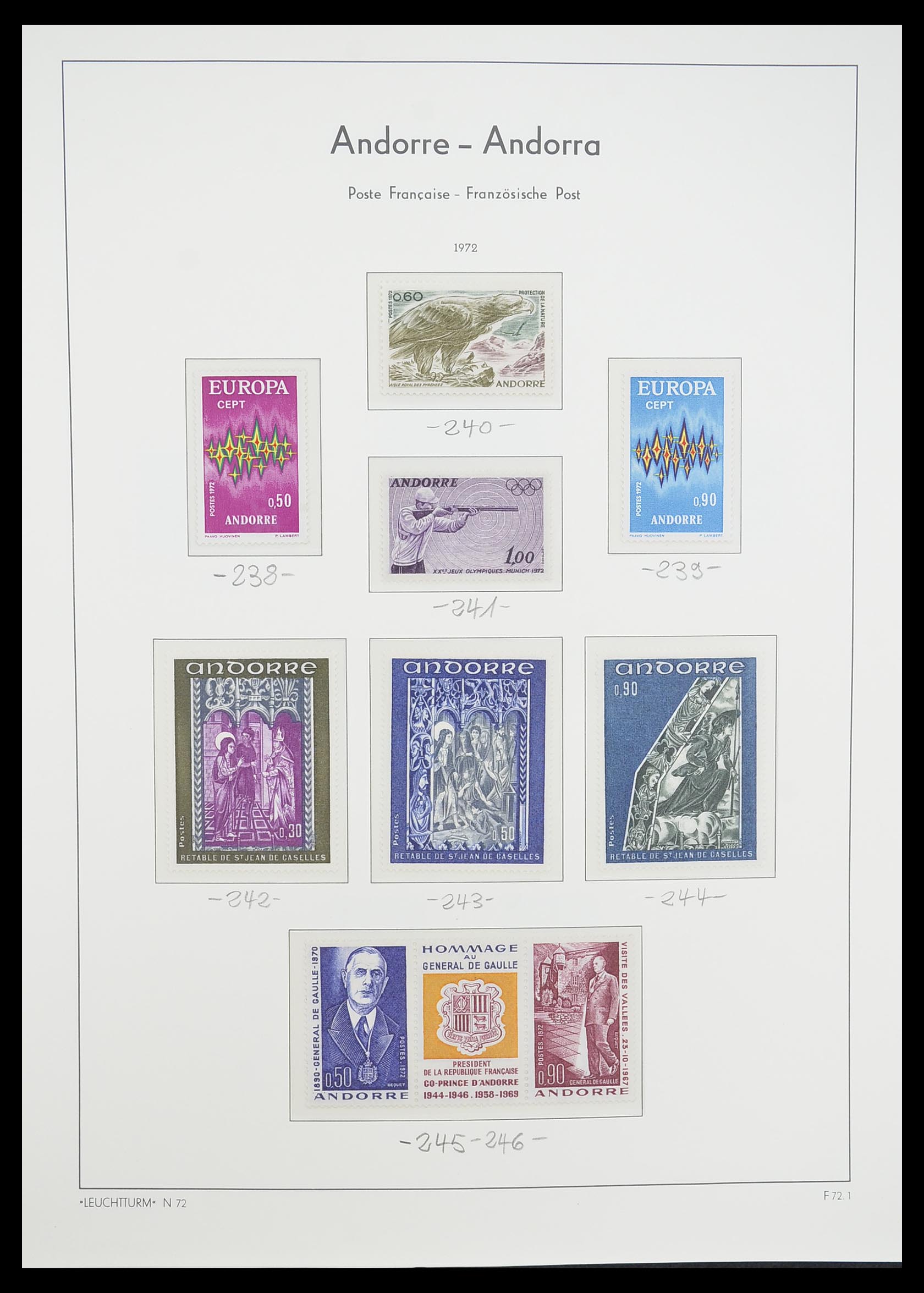 33316 020 - Postzegelverzameling 33316 Frans Andorra 1931-2016!