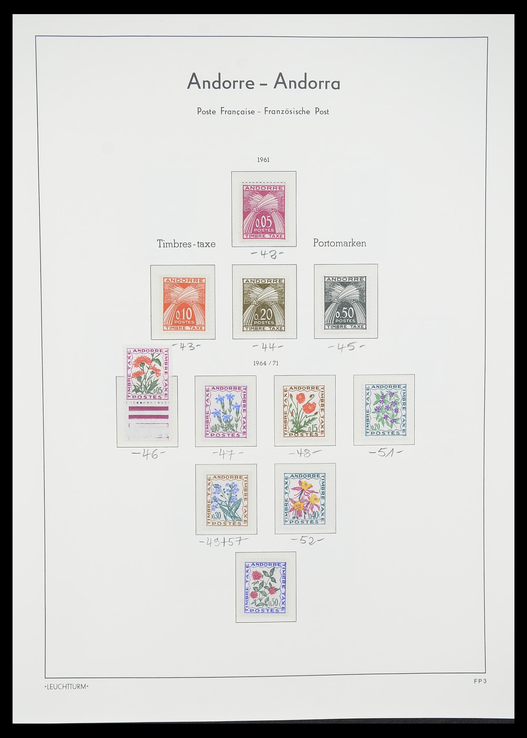 33316 024 - Postzegelverzameling 33316 Frans Andorra 1931-2016!