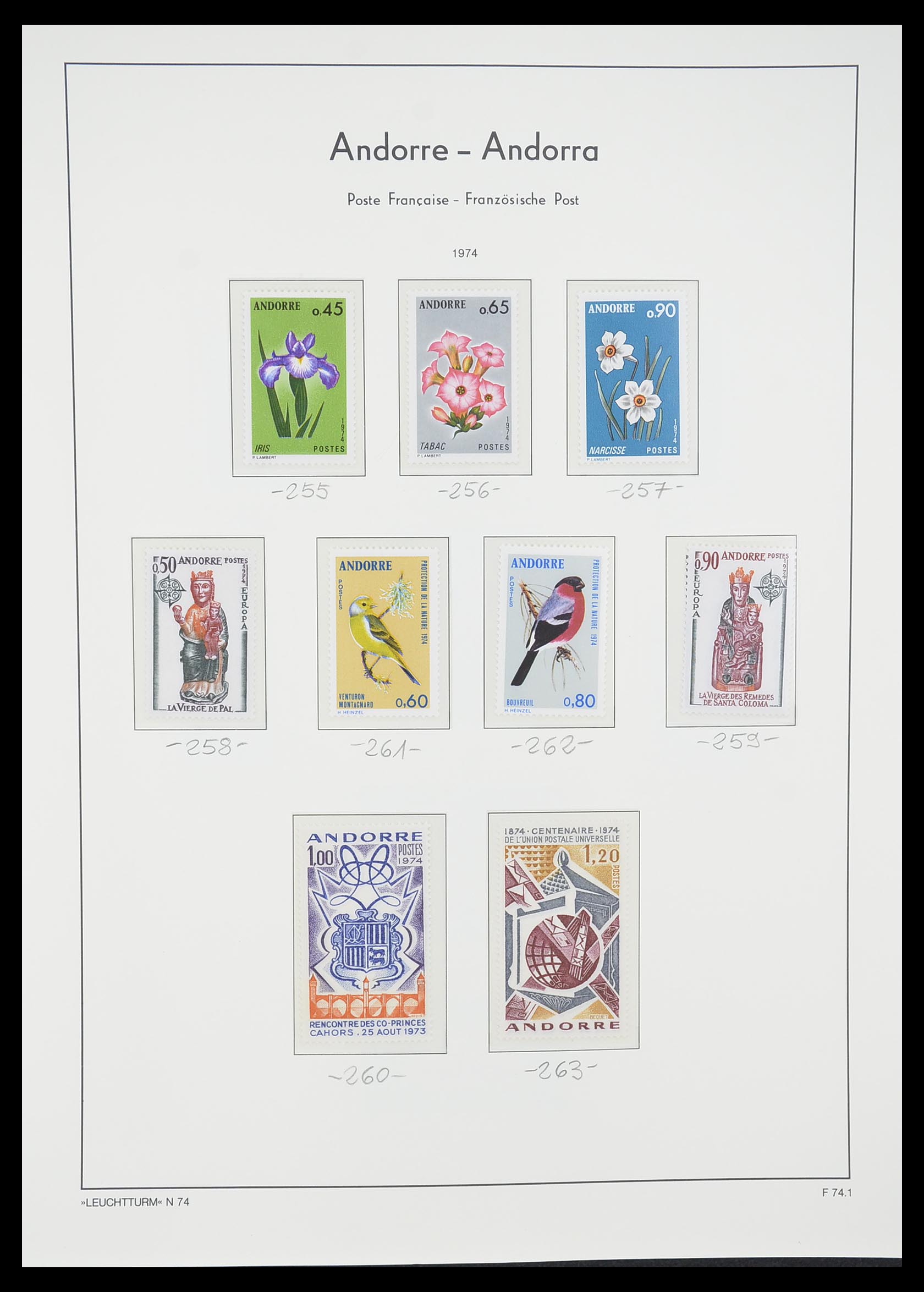 33316 025 - Postzegelverzameling 33316 Frans Andorra 1931-2016!