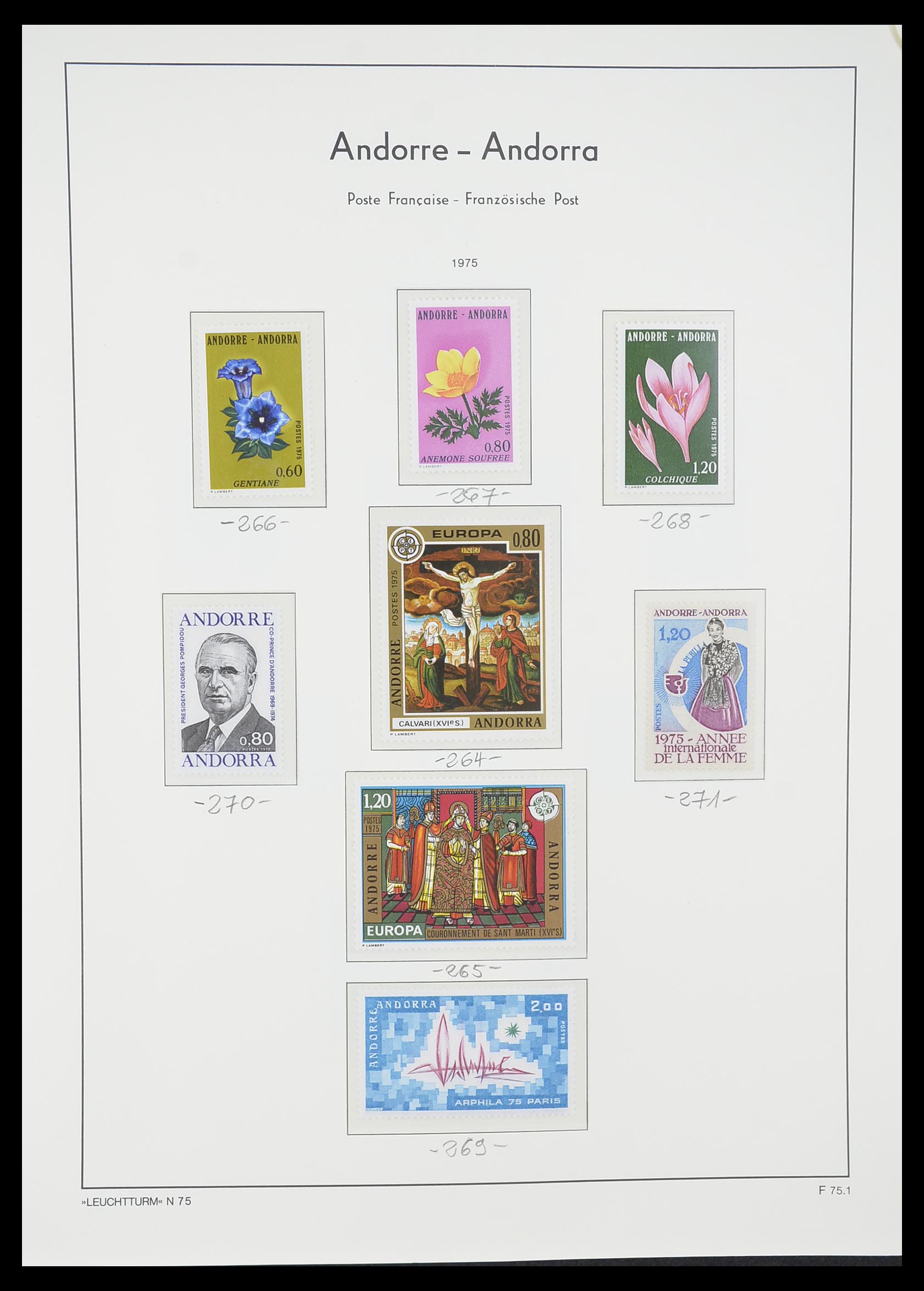 33316 026 - Postzegelverzameling 33316 Frans Andorra 1931-2016!