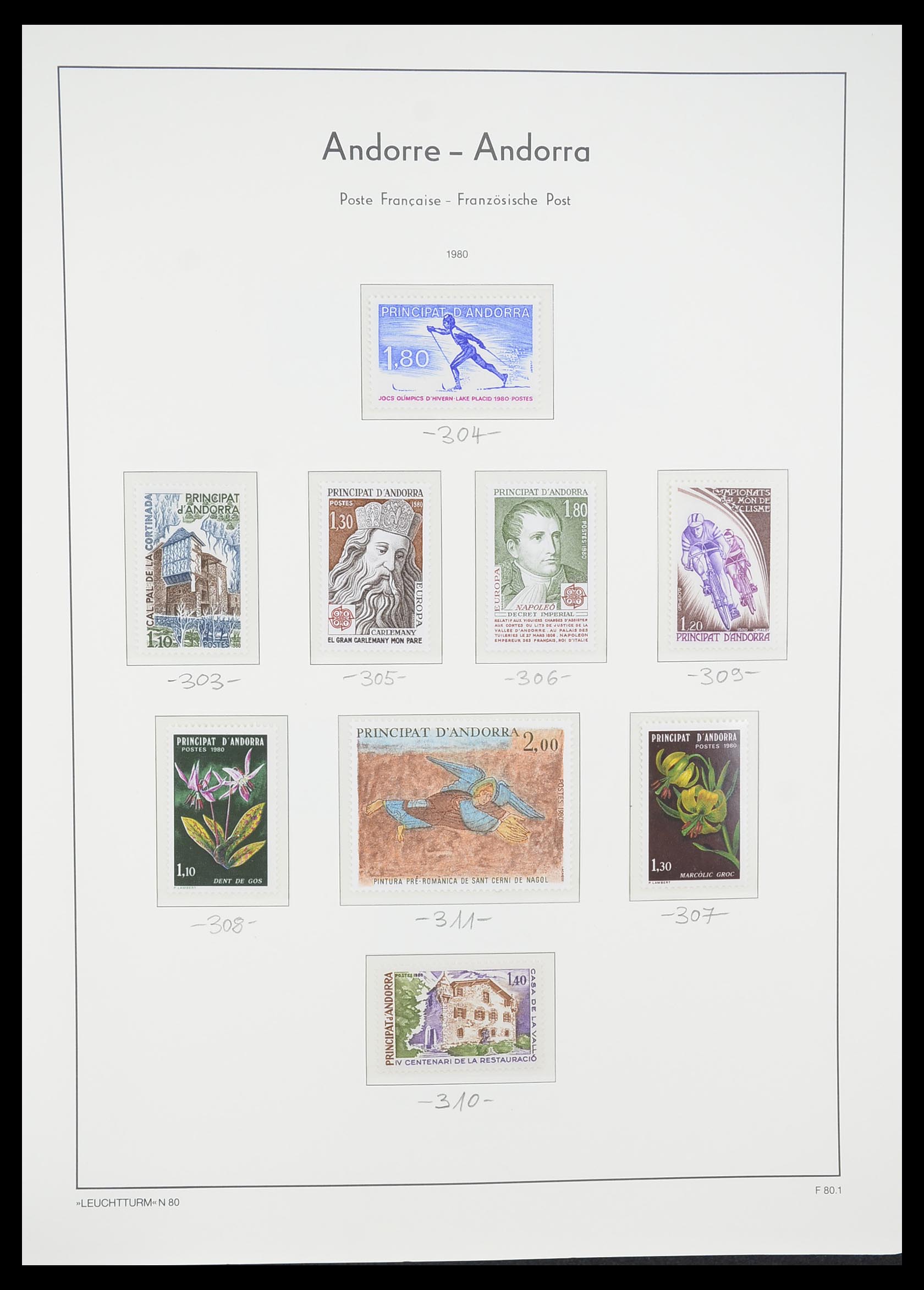33316 031 - Postzegelverzameling 33316 Frans Andorra 1931-2016!