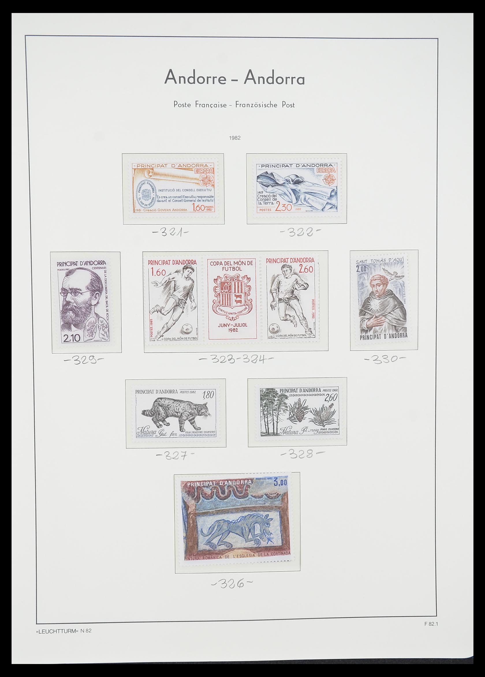 33316 033 - Postzegelverzameling 33316 Frans Andorra 1931-2016!