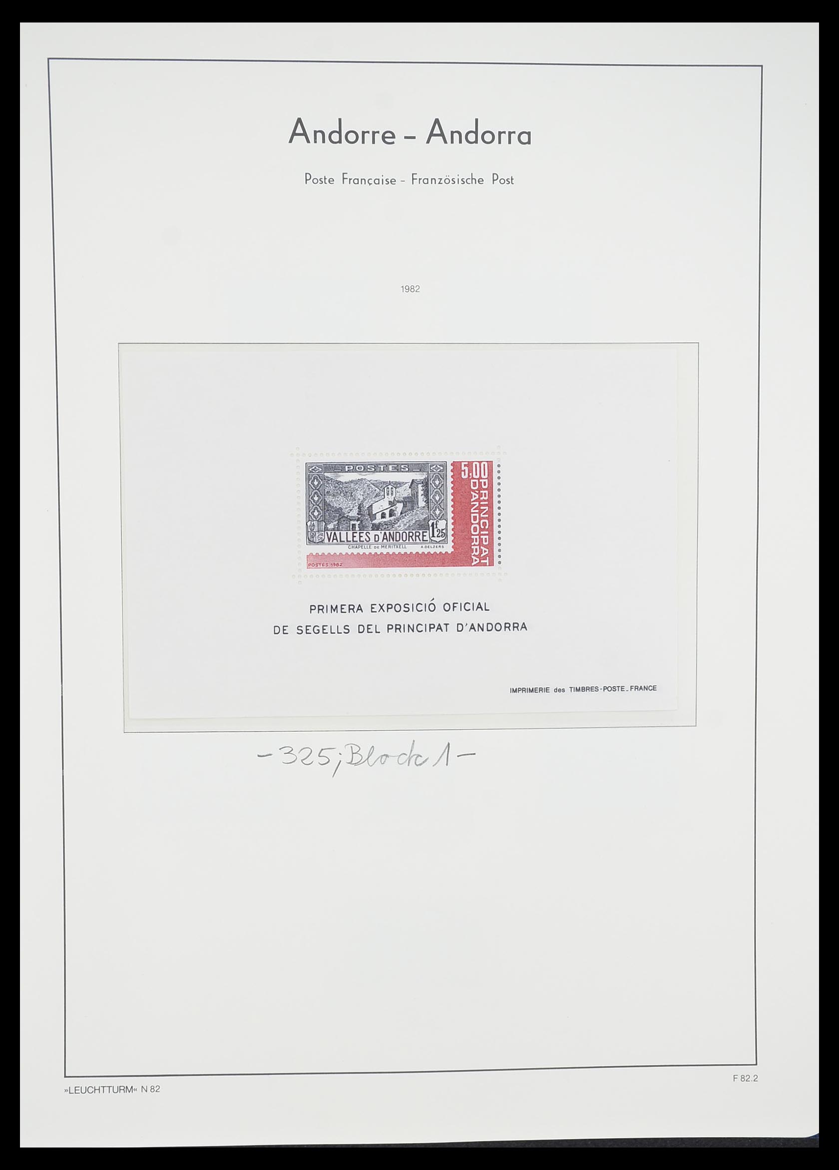 33316 034 - Postzegelverzameling 33316 Frans Andorra 1931-2016!
