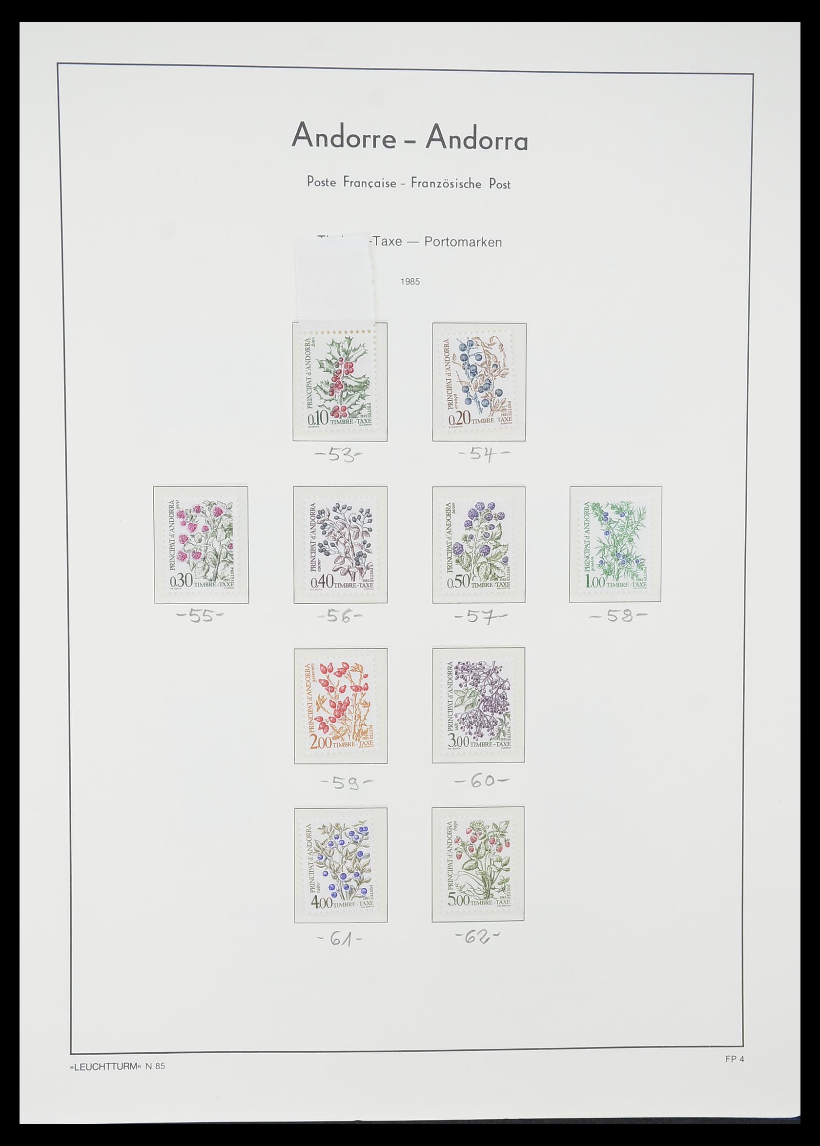 33316 040 - Postzegelverzameling 33316 Frans Andorra 1931-2016!