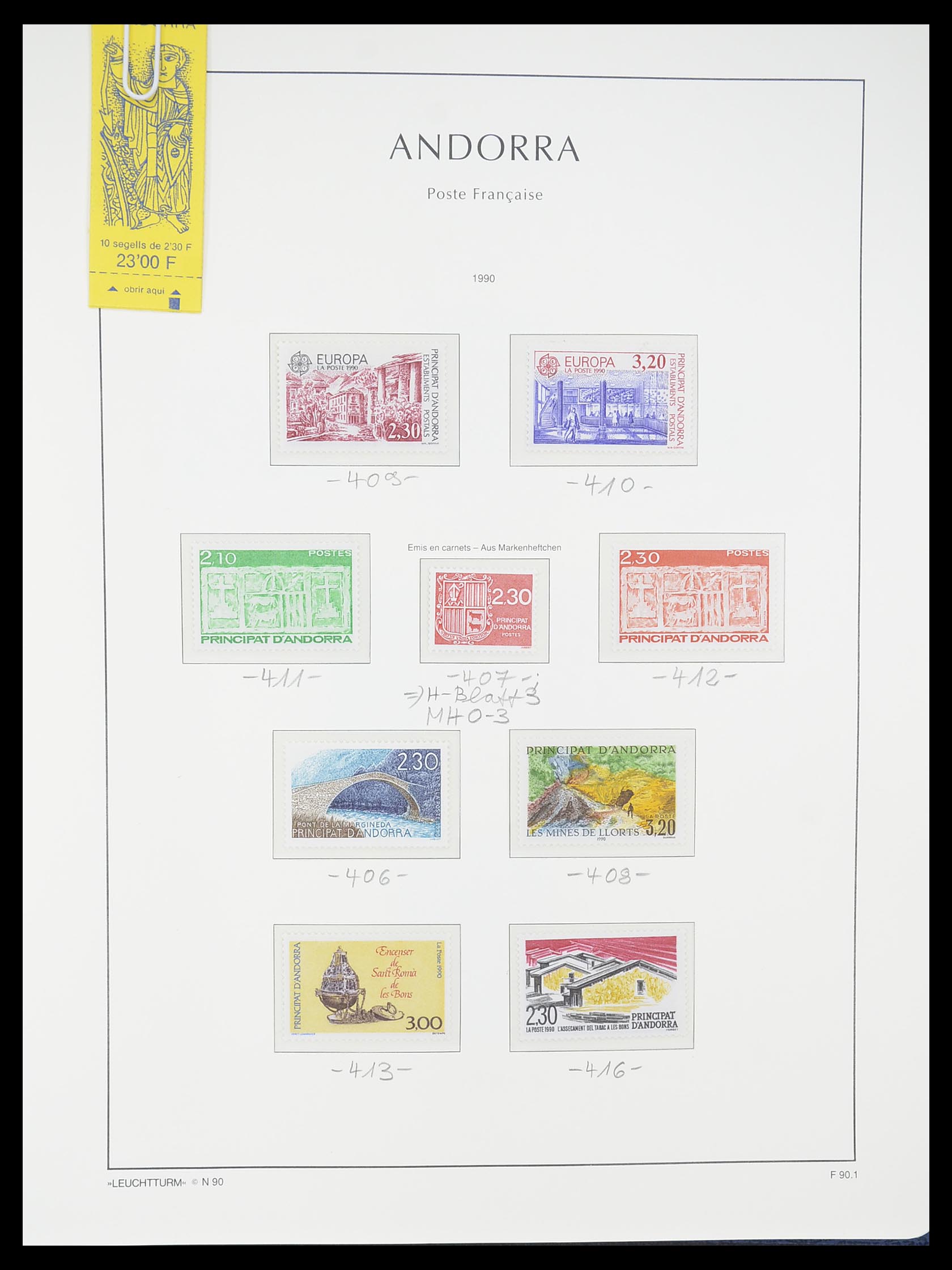 33316 045 - Postzegelverzameling 33316 Frans Andorra 1931-2016!