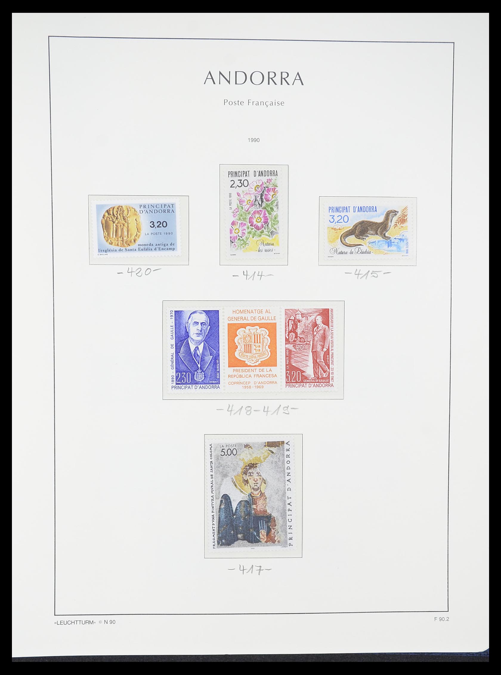 33316 046 - Postzegelverzameling 33316 Frans Andorra 1931-2016!
