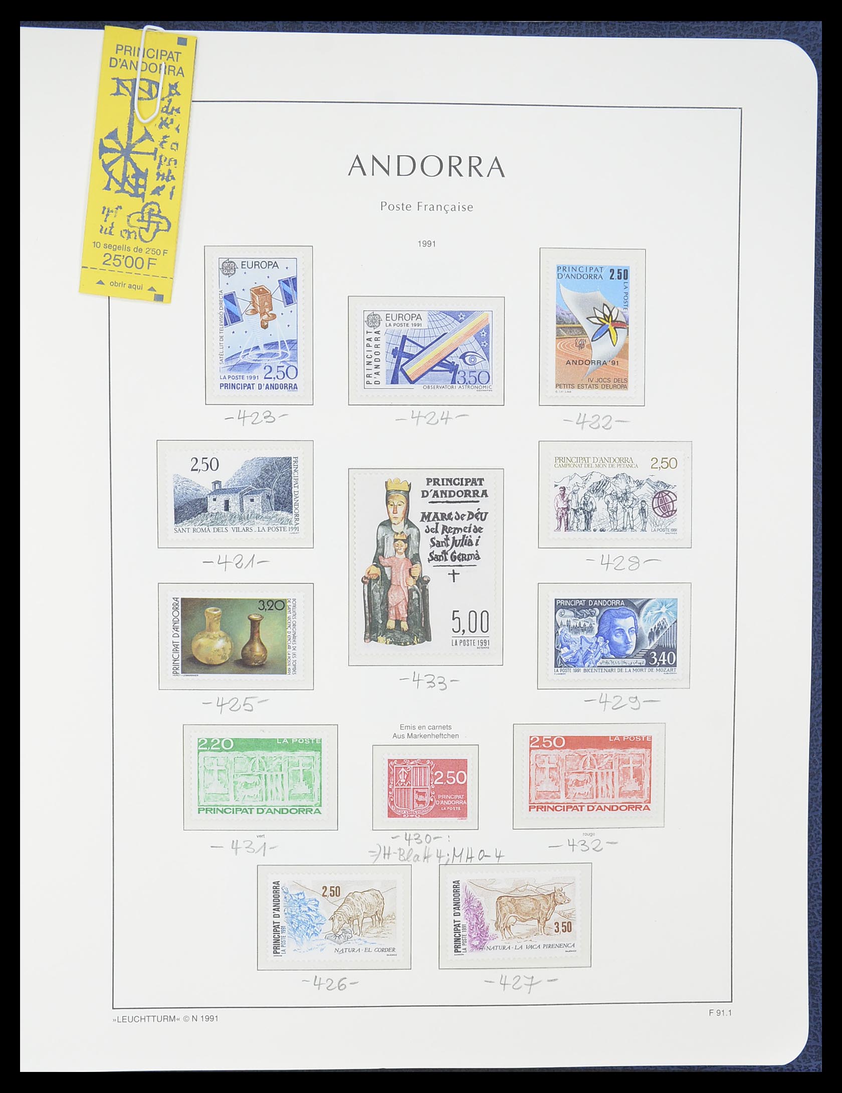 33316 047 - Postzegelverzameling 33316 Frans Andorra 1931-2016!