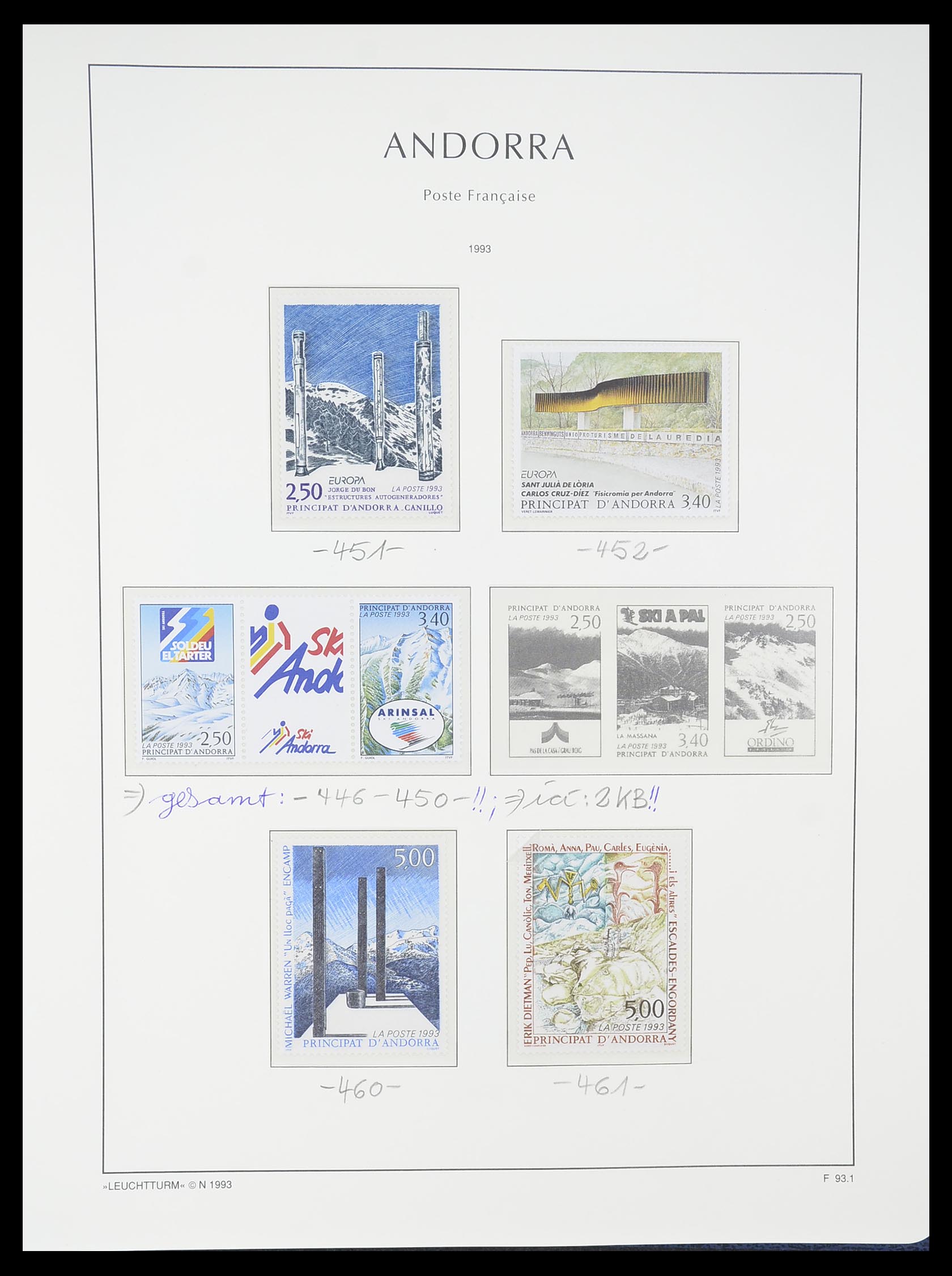 33316 049 - Postzegelverzameling 33316 Frans Andorra 1931-2016!