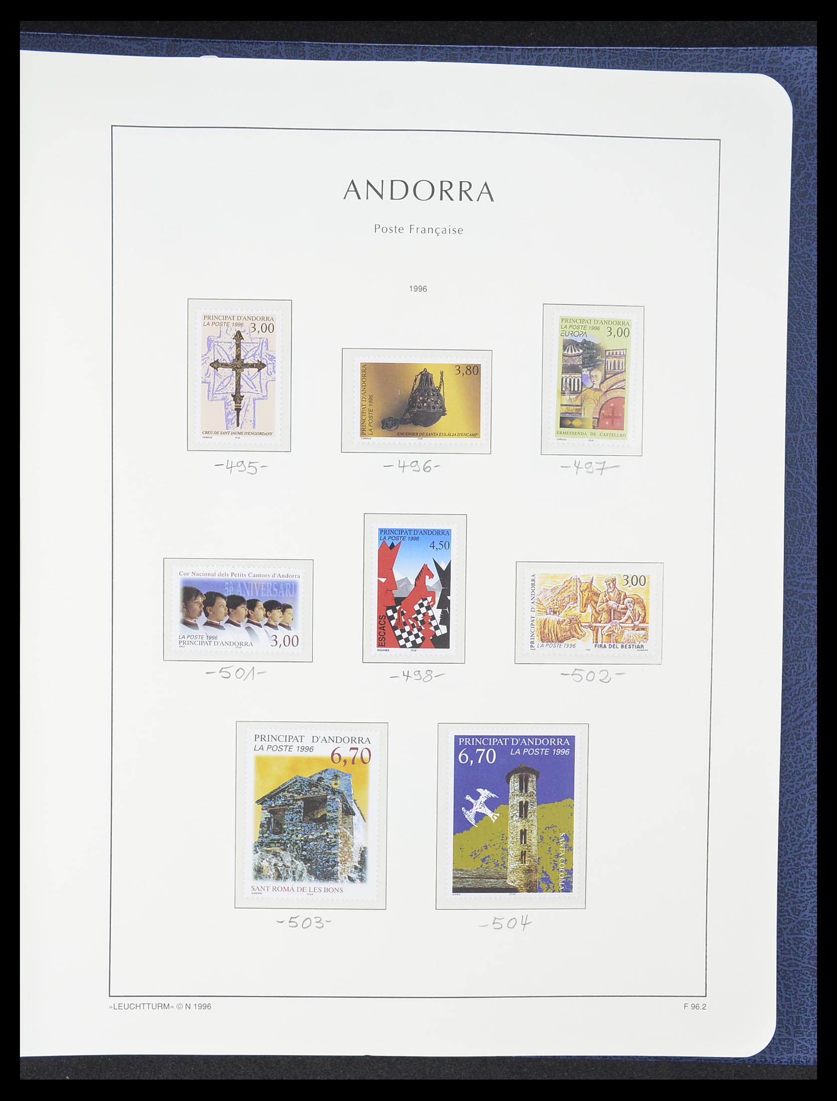 33316 054 - Postzegelverzameling 33316 Frans Andorra 1931-2016!