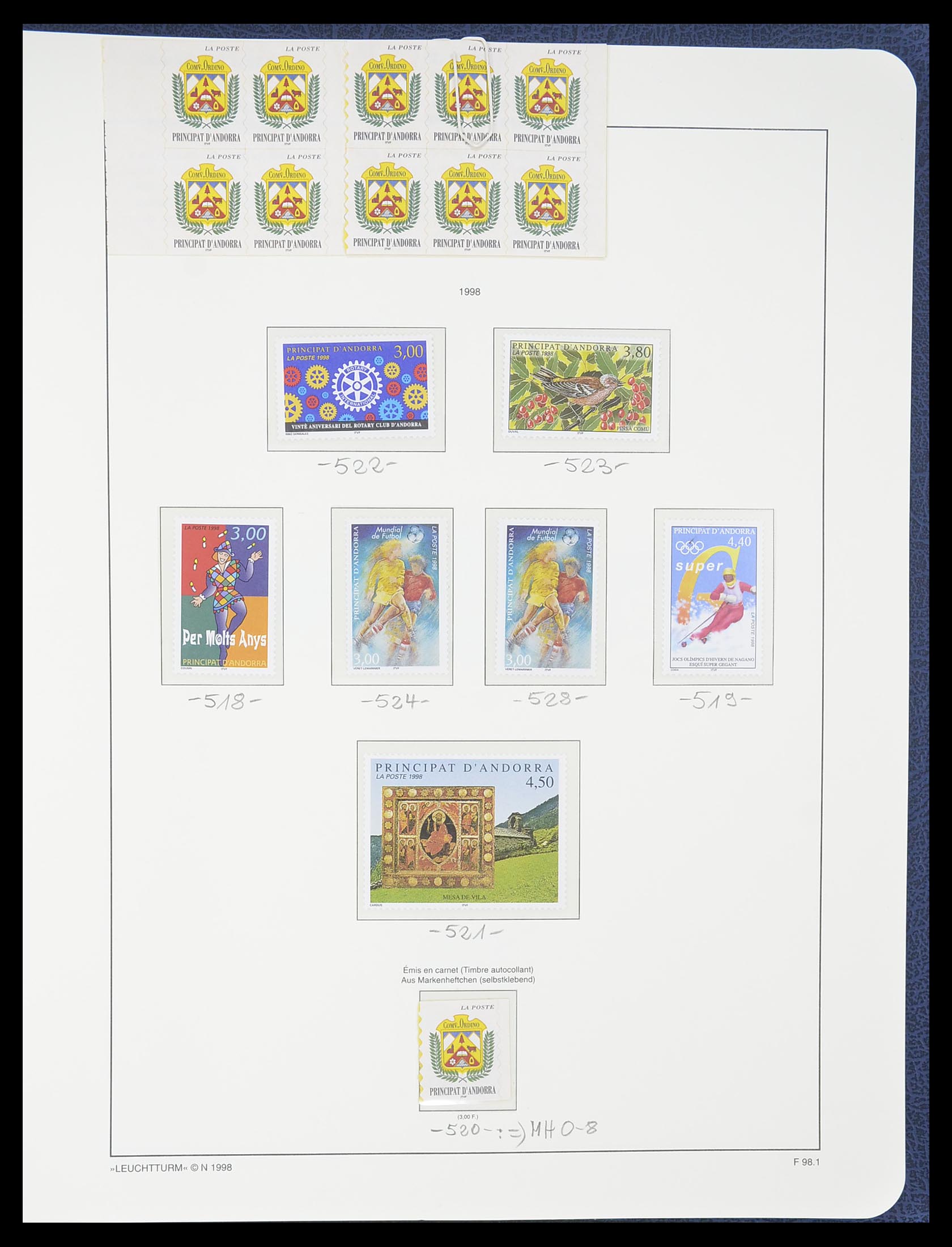 33316 057 - Postzegelverzameling 33316 Frans Andorra 1931-2016!