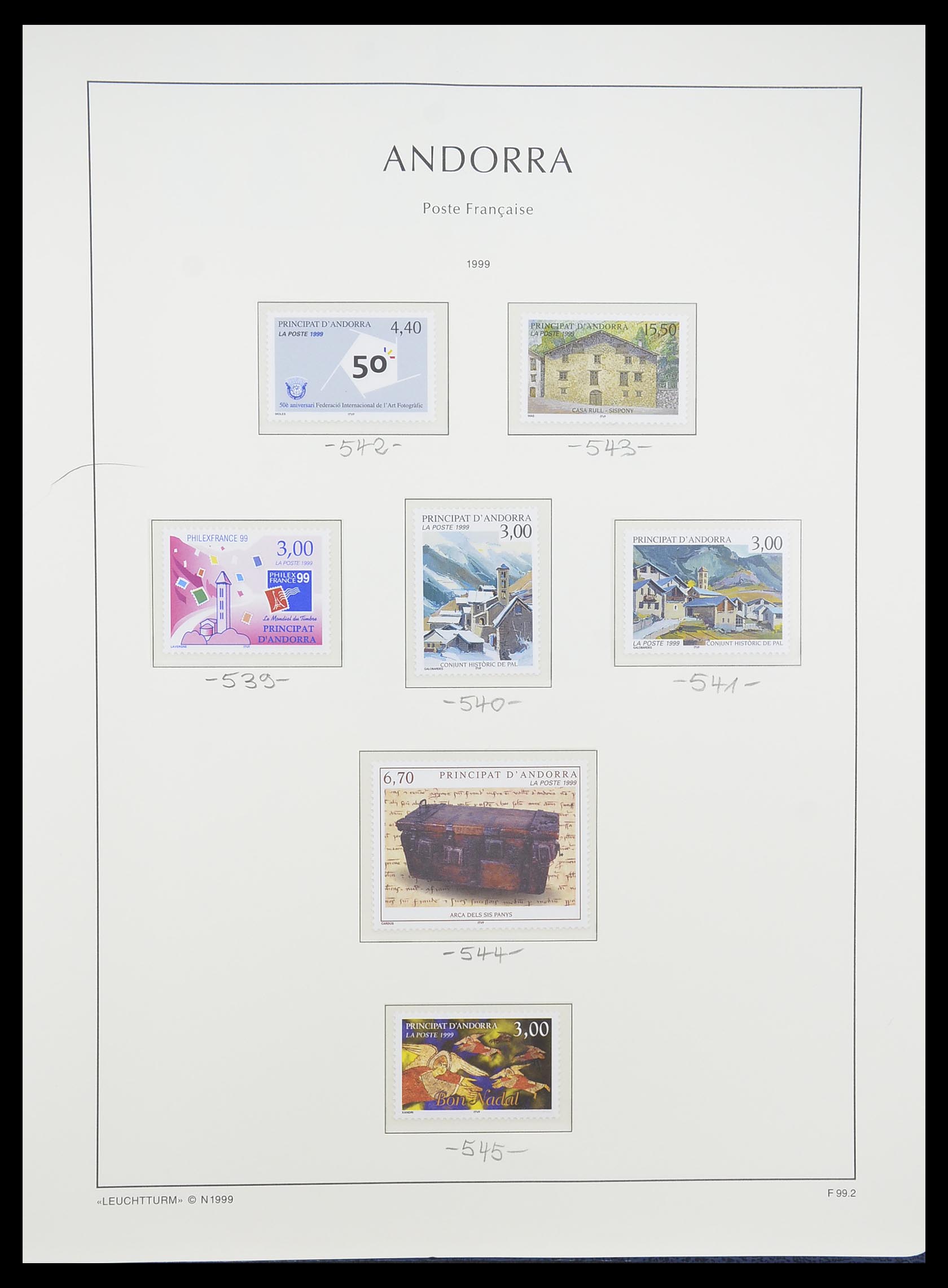 33316 059 - Postzegelverzameling 33316 Frans Andorra 1931-2016!