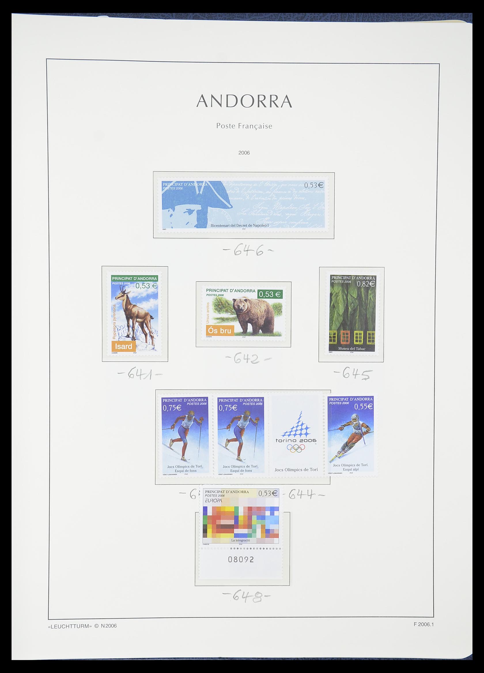33316 071 - Stamp collection 33316 French Andorra 1931-2016!