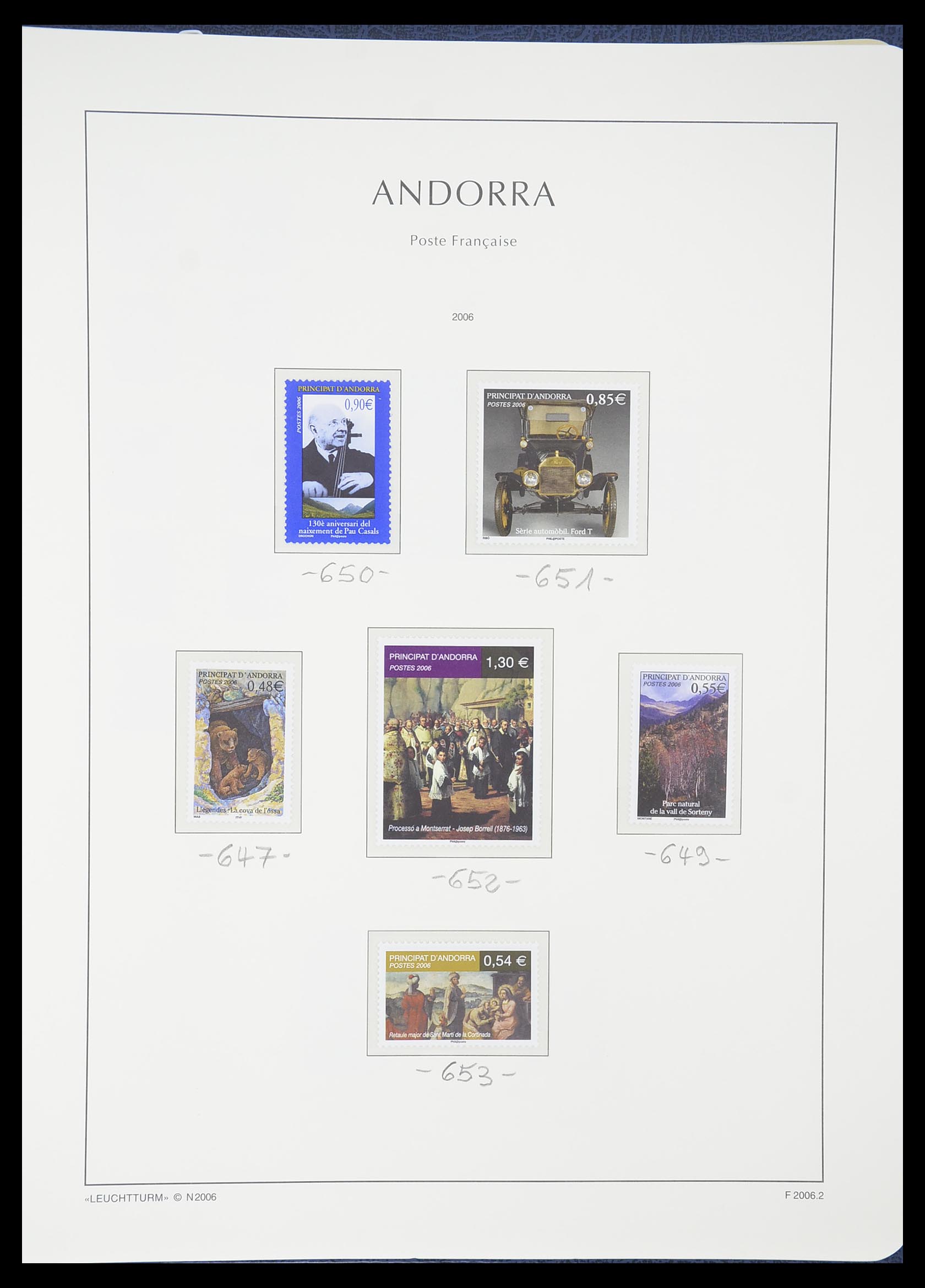 33316 072 - Stamp collection 33316 French Andorra 1931-2016!