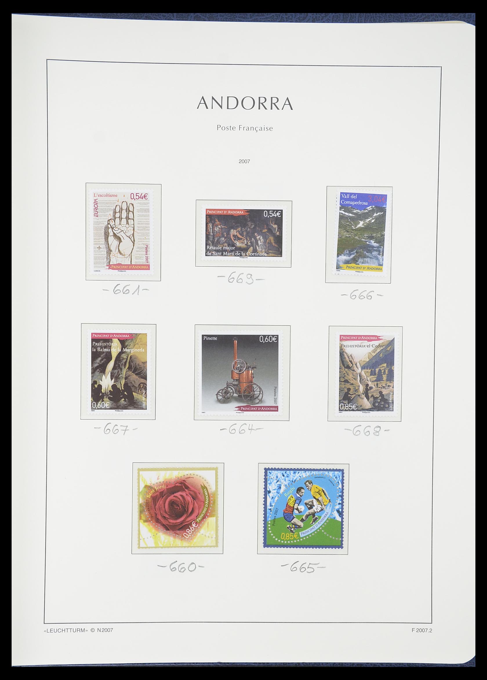 33316 074 - Stamp collection 33316 French Andorra 1931-2016!