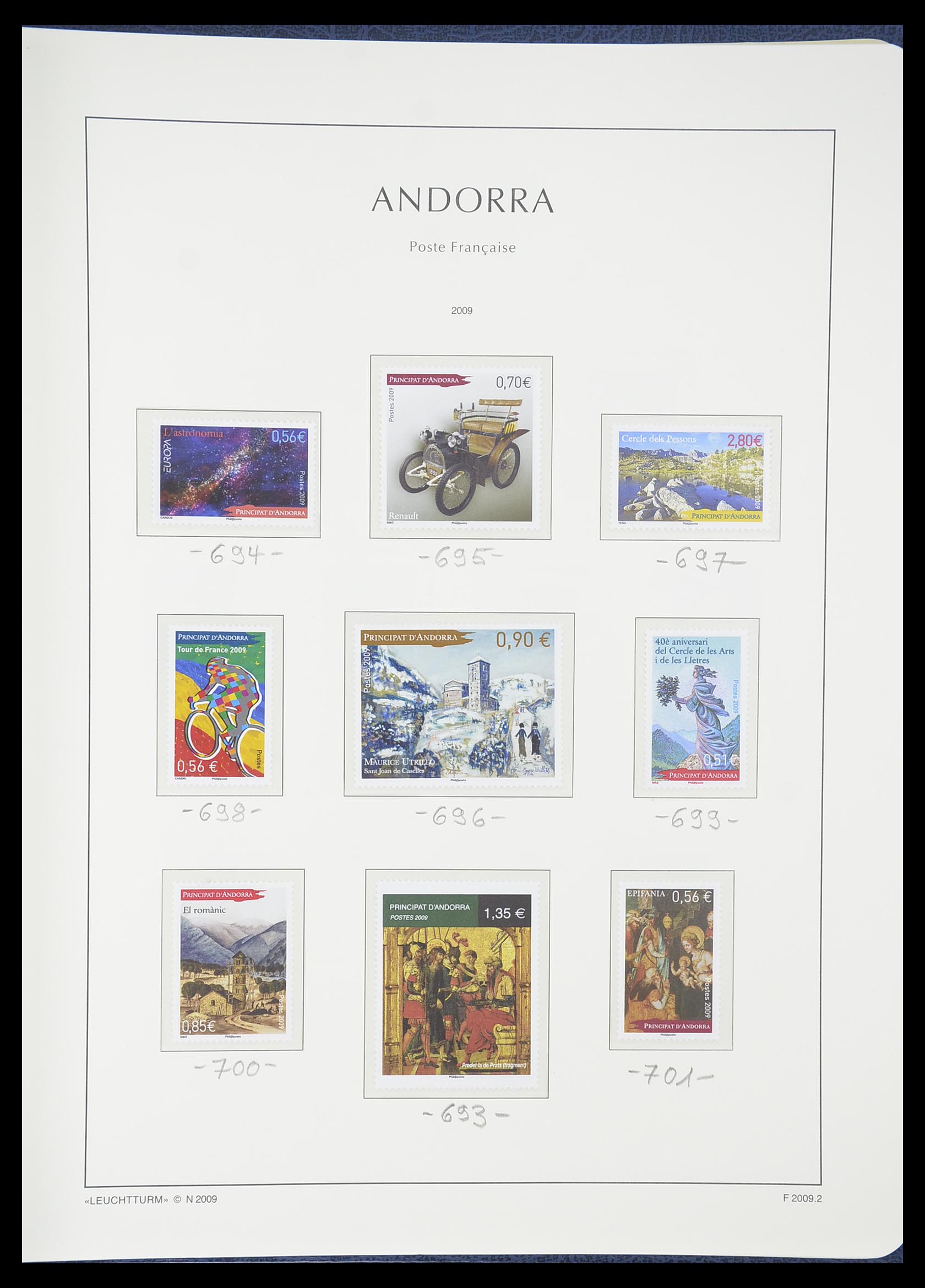 33316 078 - Stamp collection 33316 French Andorra 1931-2016!
