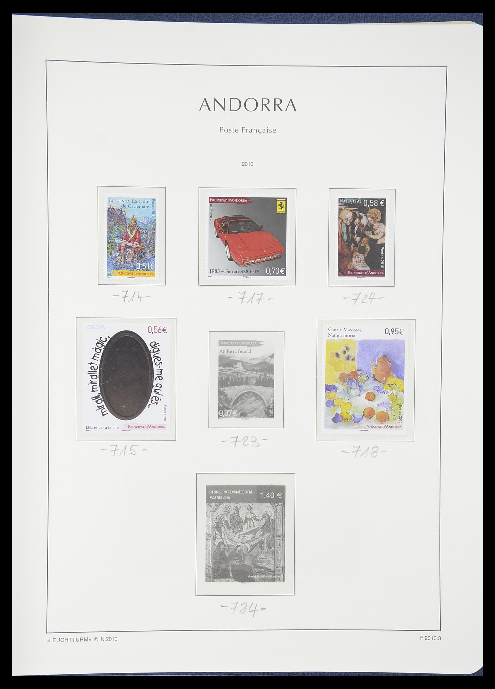 33316 081 - Postzegelverzameling 33316 Frans Andorra 1931-2016!