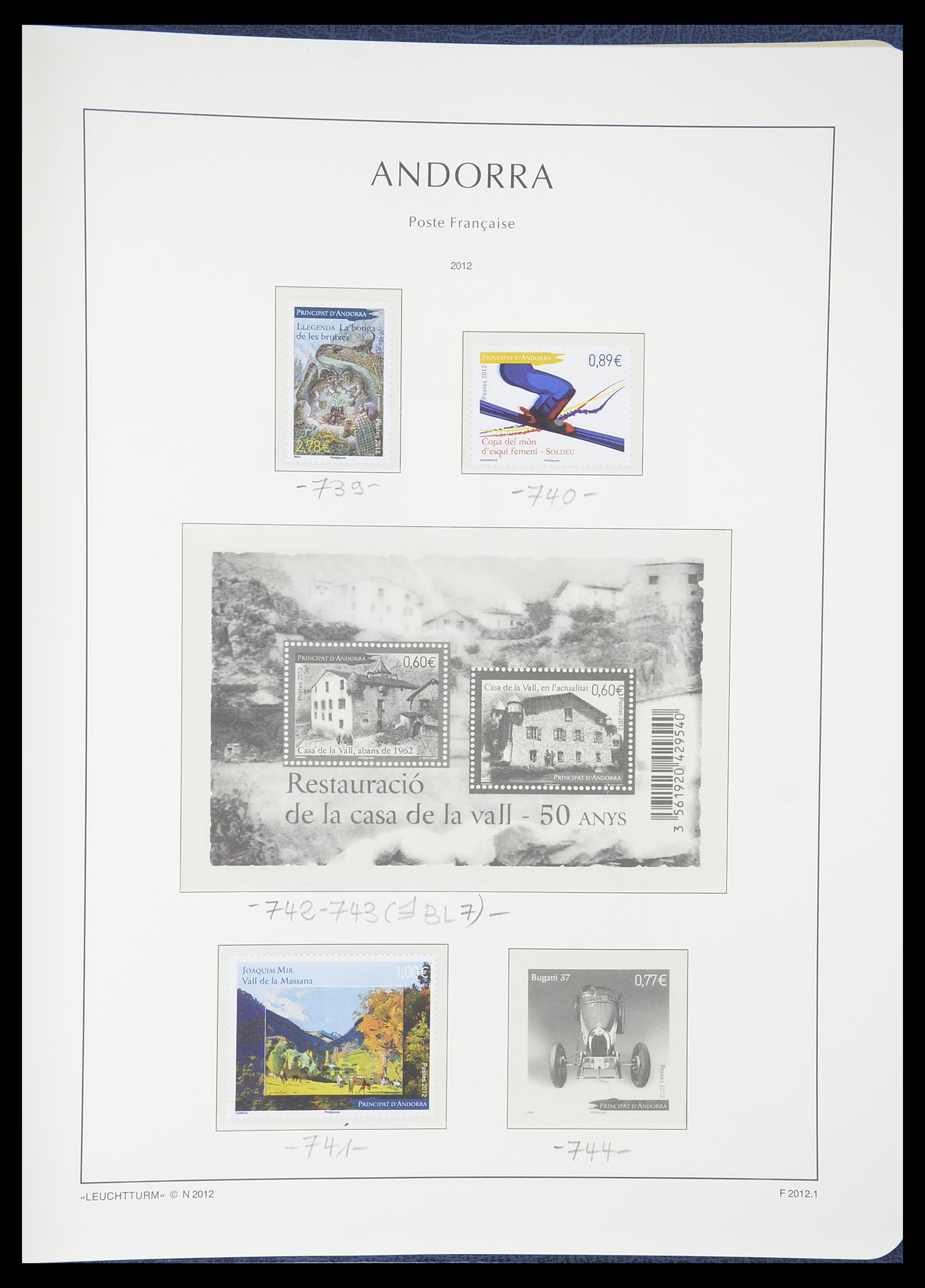 33316 084 - Postzegelverzameling 33316 Frans Andorra 1931-2016!