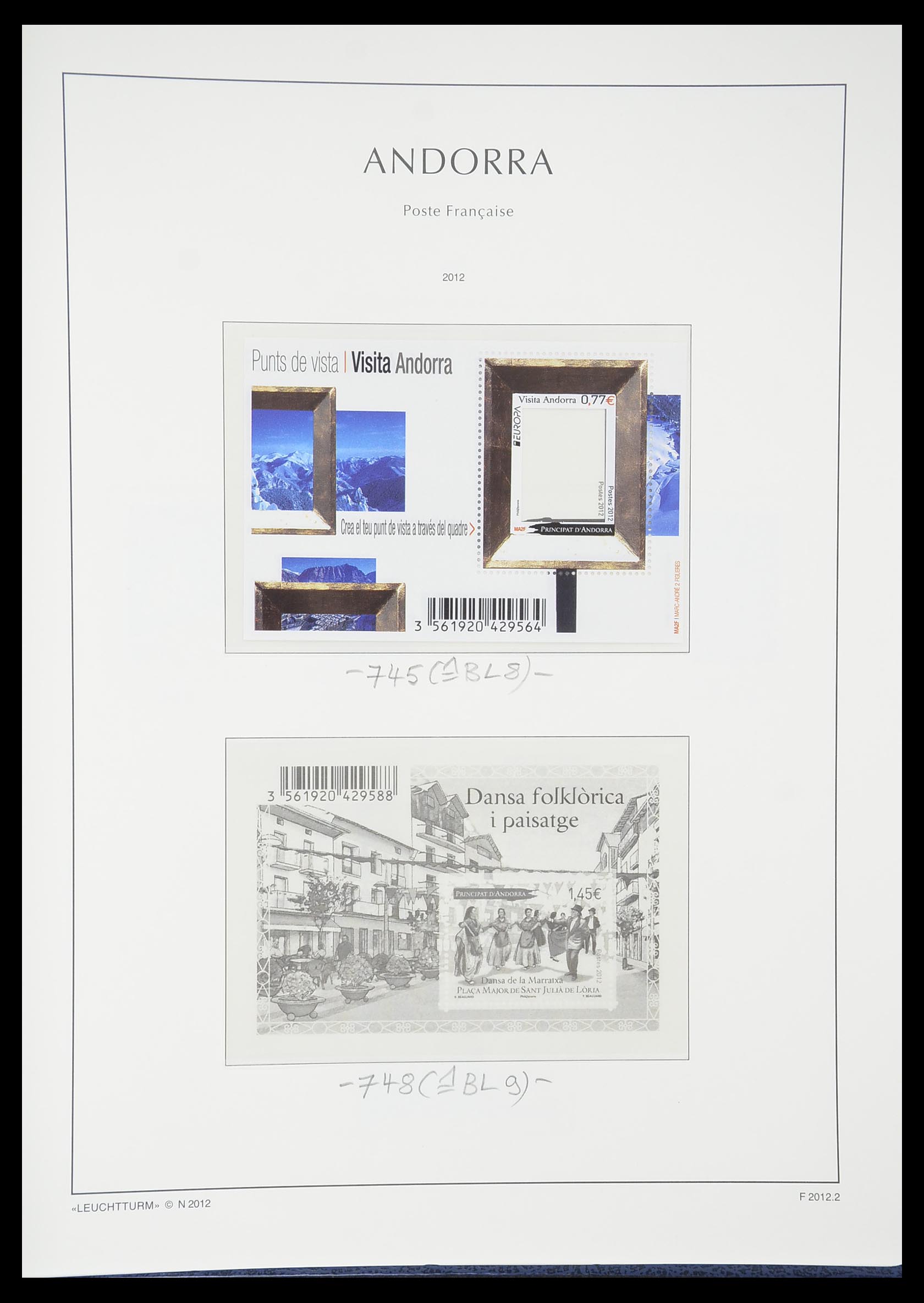 33316 085 - Postzegelverzameling 33316 Frans Andorra 1931-2016!
