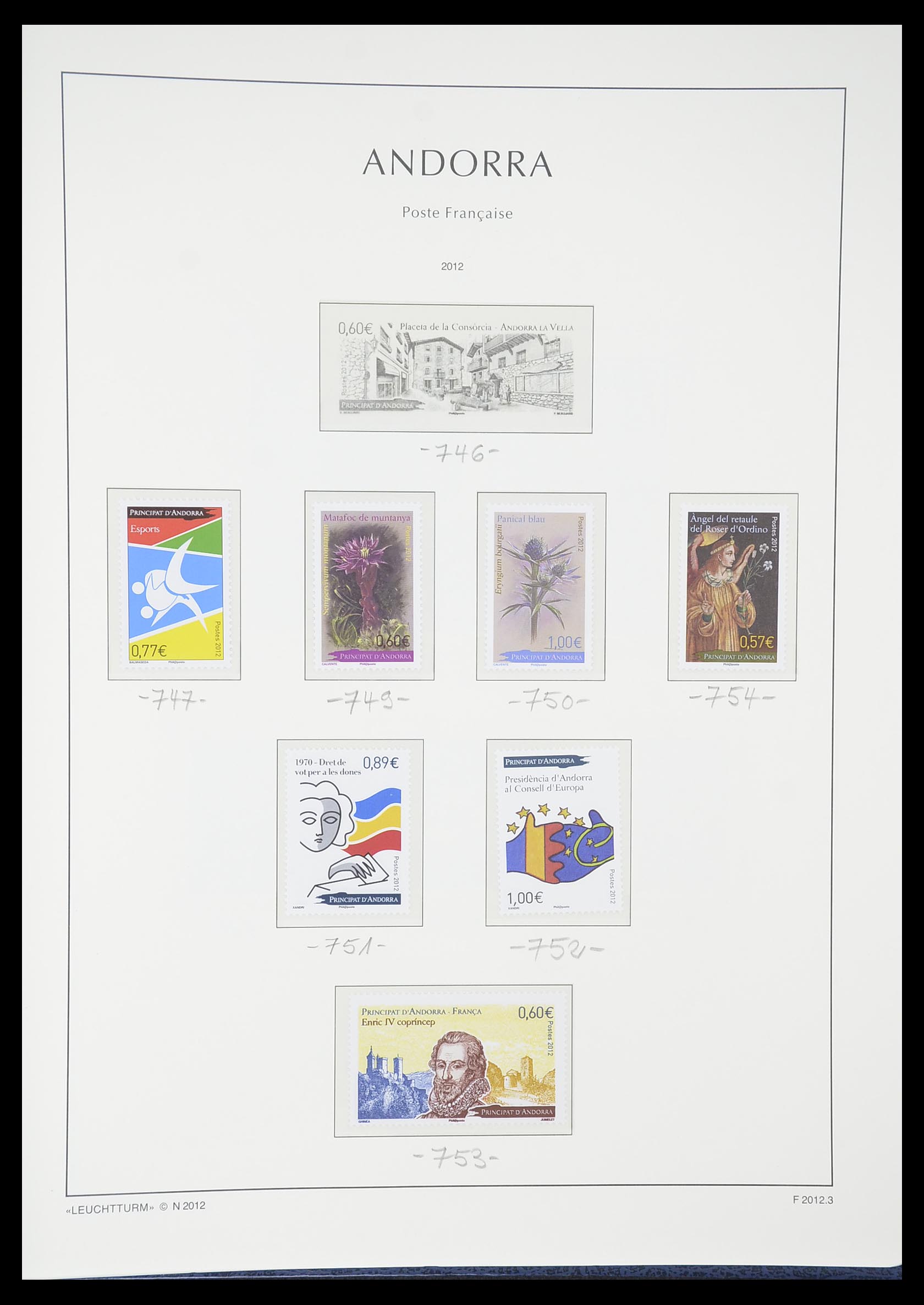 33316 086 - Postzegelverzameling 33316 Frans Andorra 1931-2016!